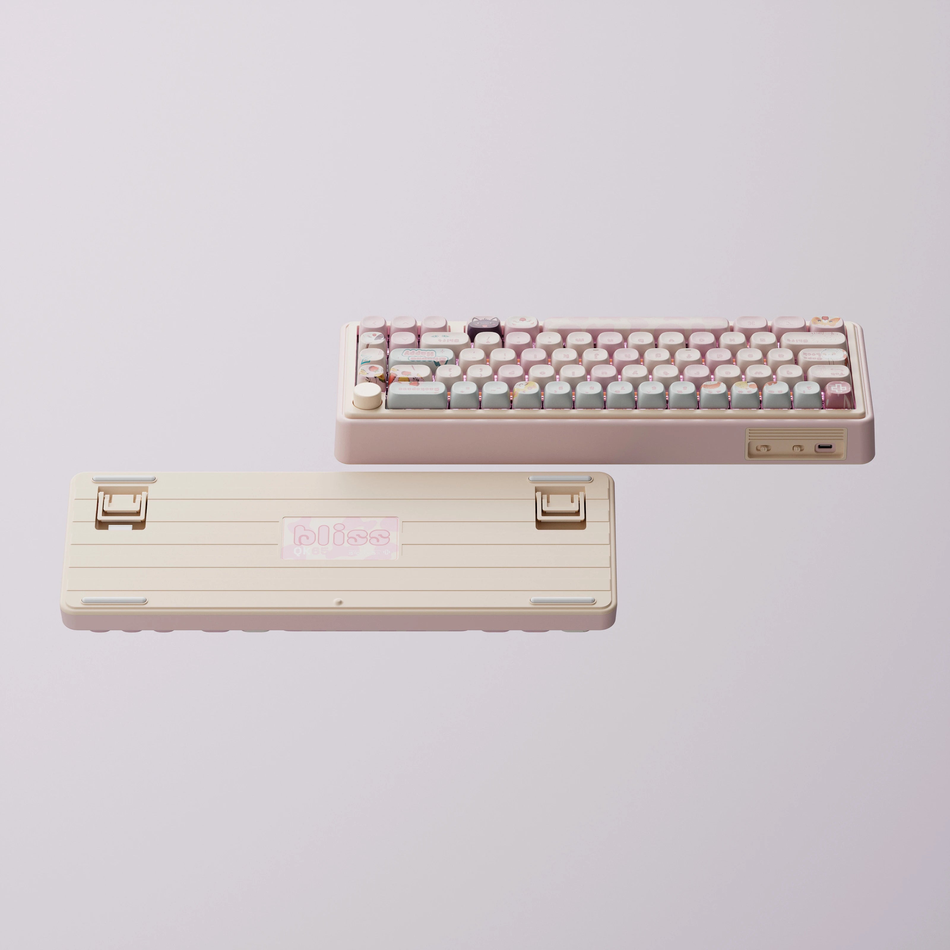 QwertyKey65 Pro Bliss Bluetooth Wireless VIA Hotswap RGB Mechanical Gaming Keyboard