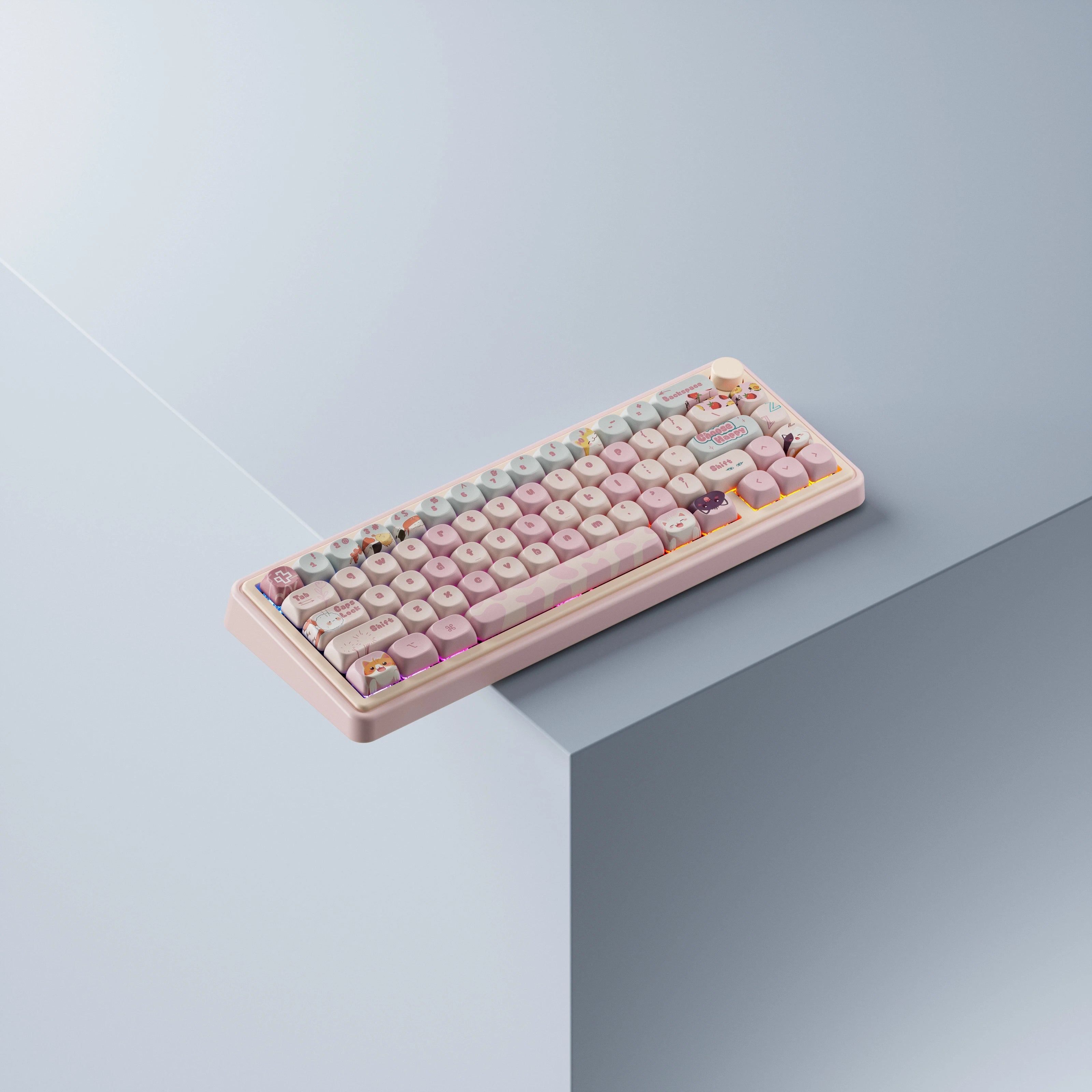 QwertyKey65 Pro Bliss Bluetooth Wireless VIA Hotswap RGB Mechanical Gaming Keyboard