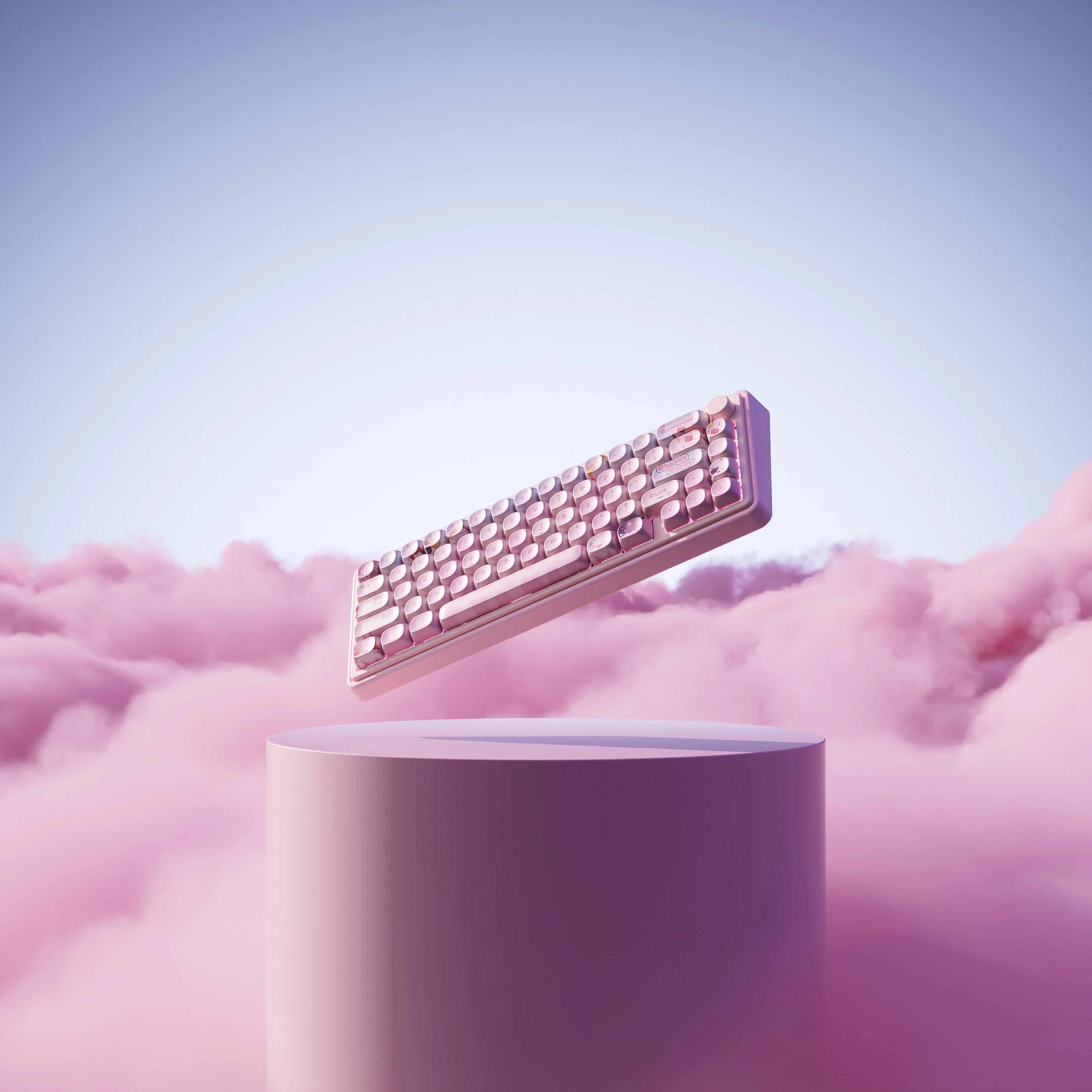 QwertyKey65 Pro Bliss Bluetooth Wireless VIA Hotswap RGB Mechanical Gaming Keyboard