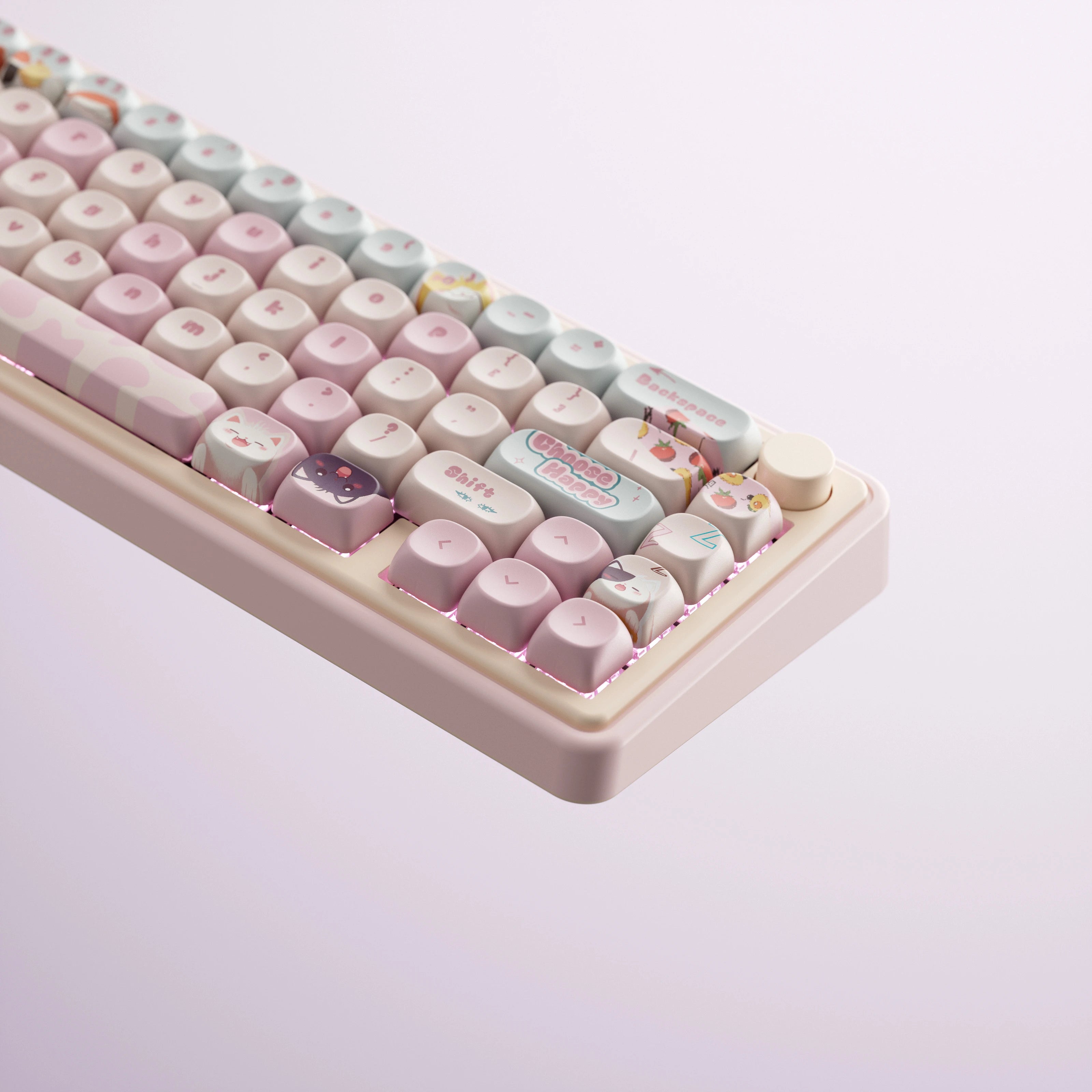 QwertyKey65 Pro Bliss Bluetooth Wireless VIA Hotswap RGB Mechanical Gaming Keyboard