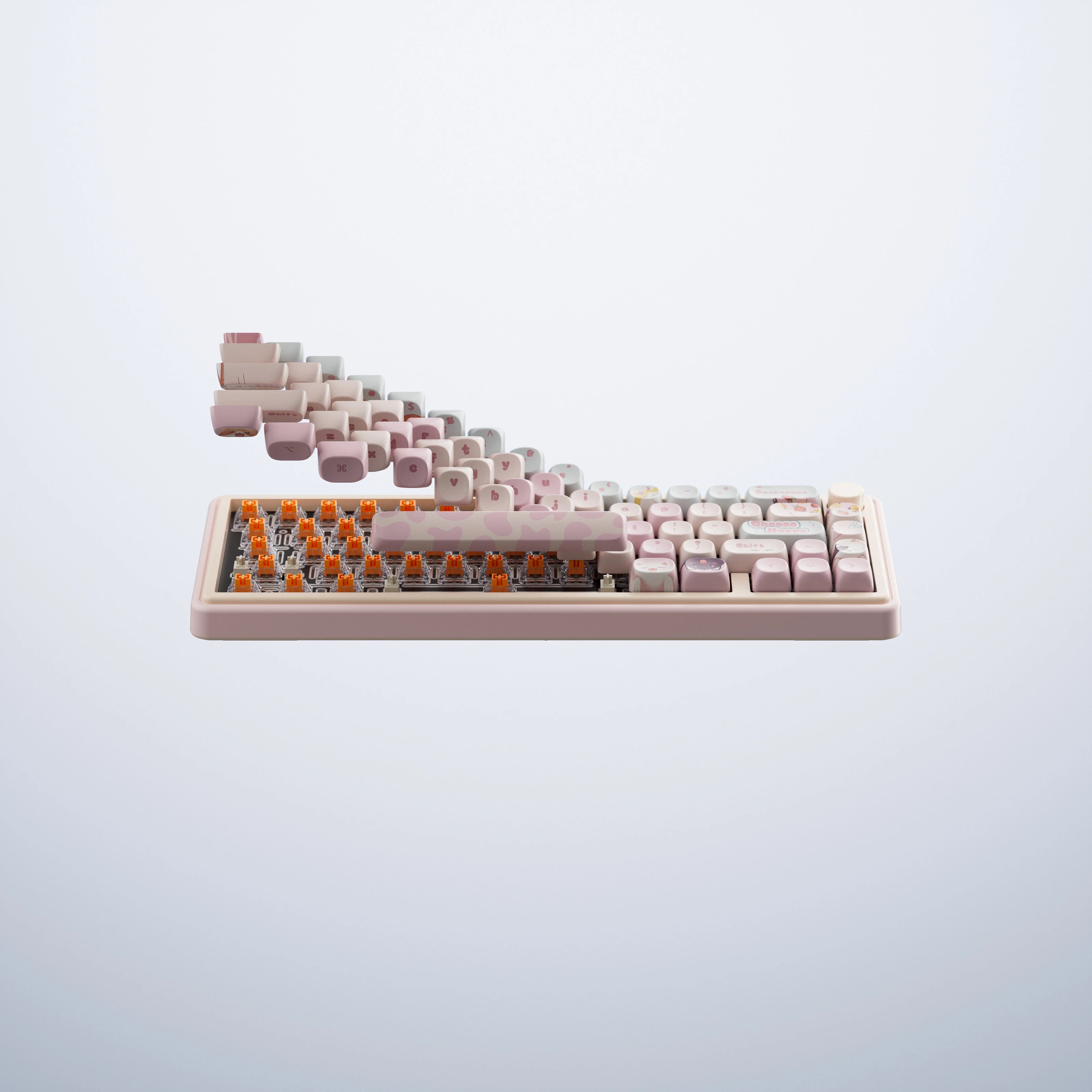 QwertyKey65 Pro Bliss Bluetooth Wireless VIA Hotswap RGB Mechanical Gaming Keyboard
