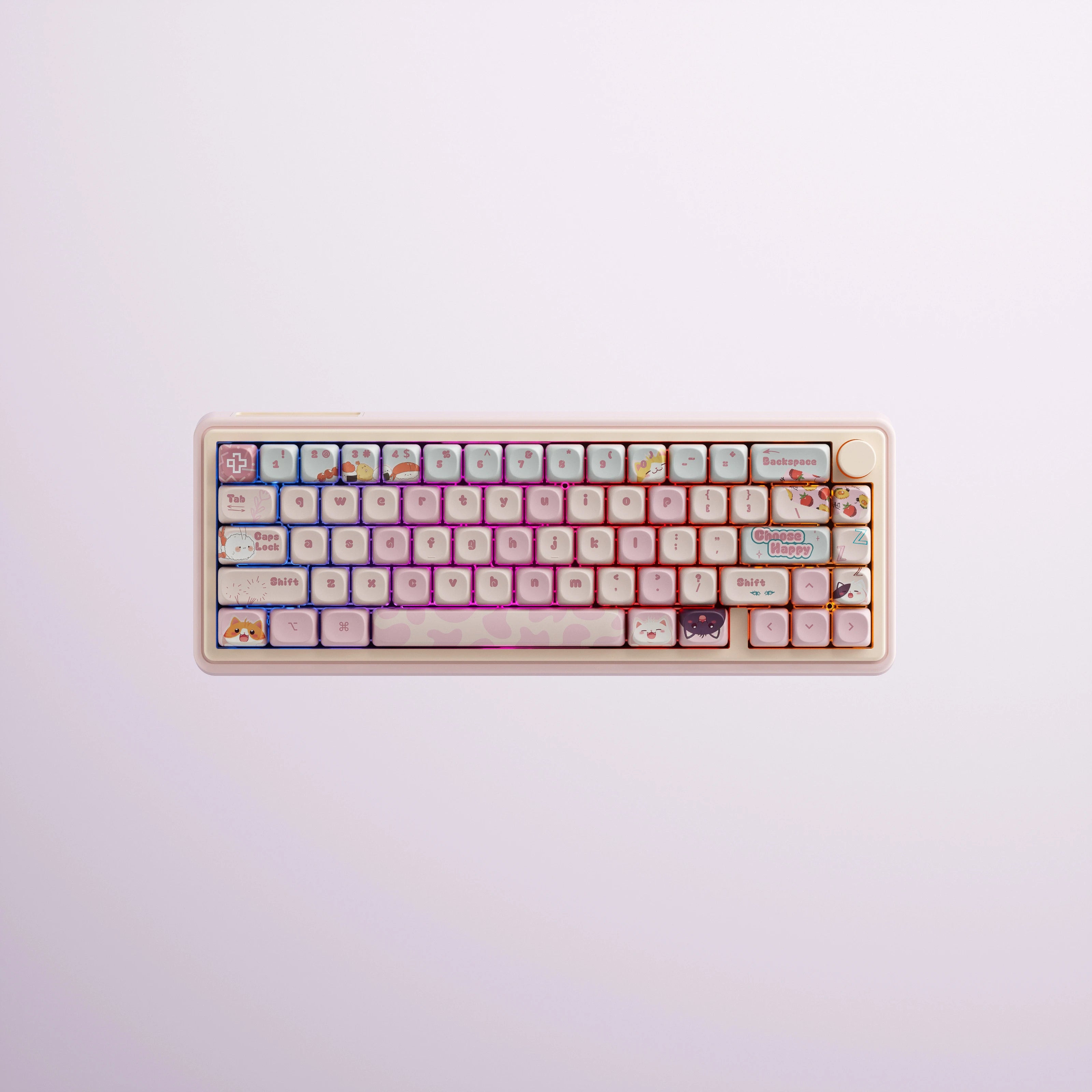 QwertyKey65 Pro Bliss Bluetooth Wireless VIA Hotswap RGB Mechanical Gaming Keyboard