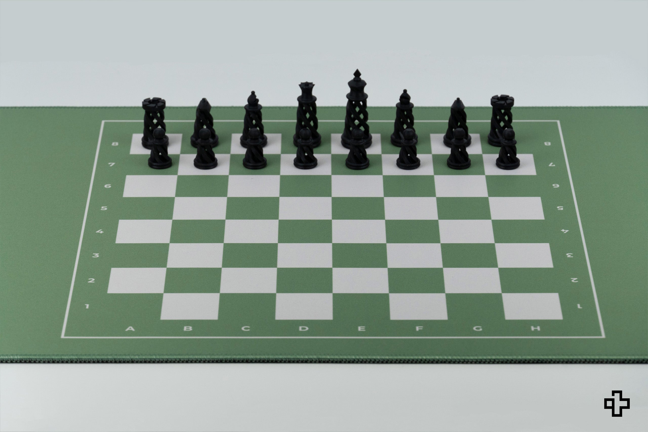 Deskmat Souris QwertyKey Échecs 4mm bords cousus