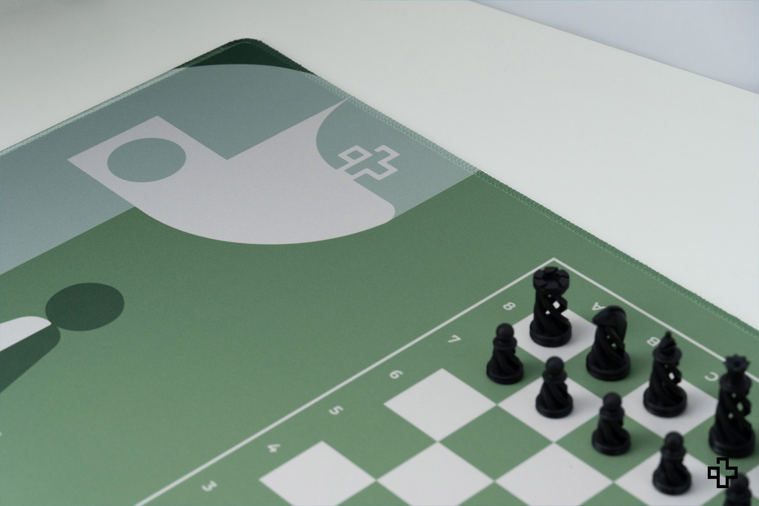 Deskmat Souris QwertyKey Échecs 4mm bords cousus