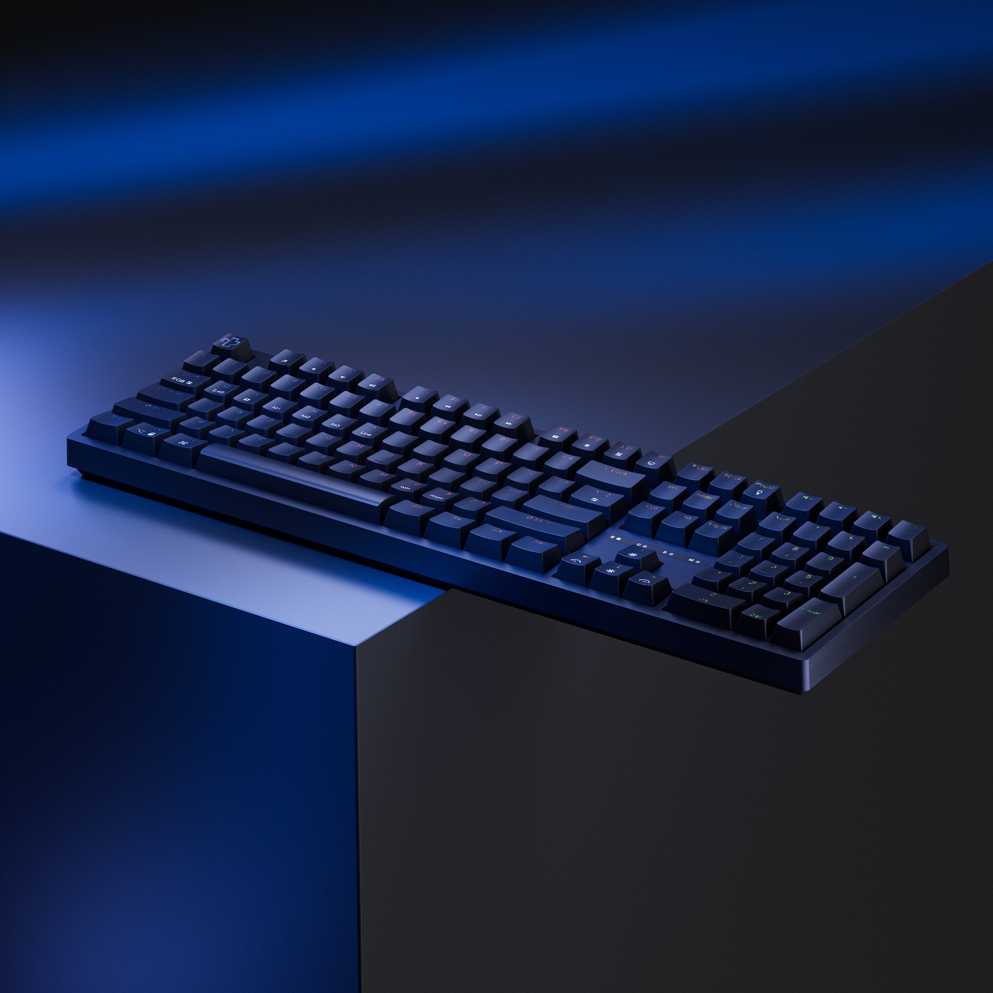 QwertyKey H100 Schwarz Bluetooth Drahtlose Hotswap RGB Mechanische Gaming-Tastatur