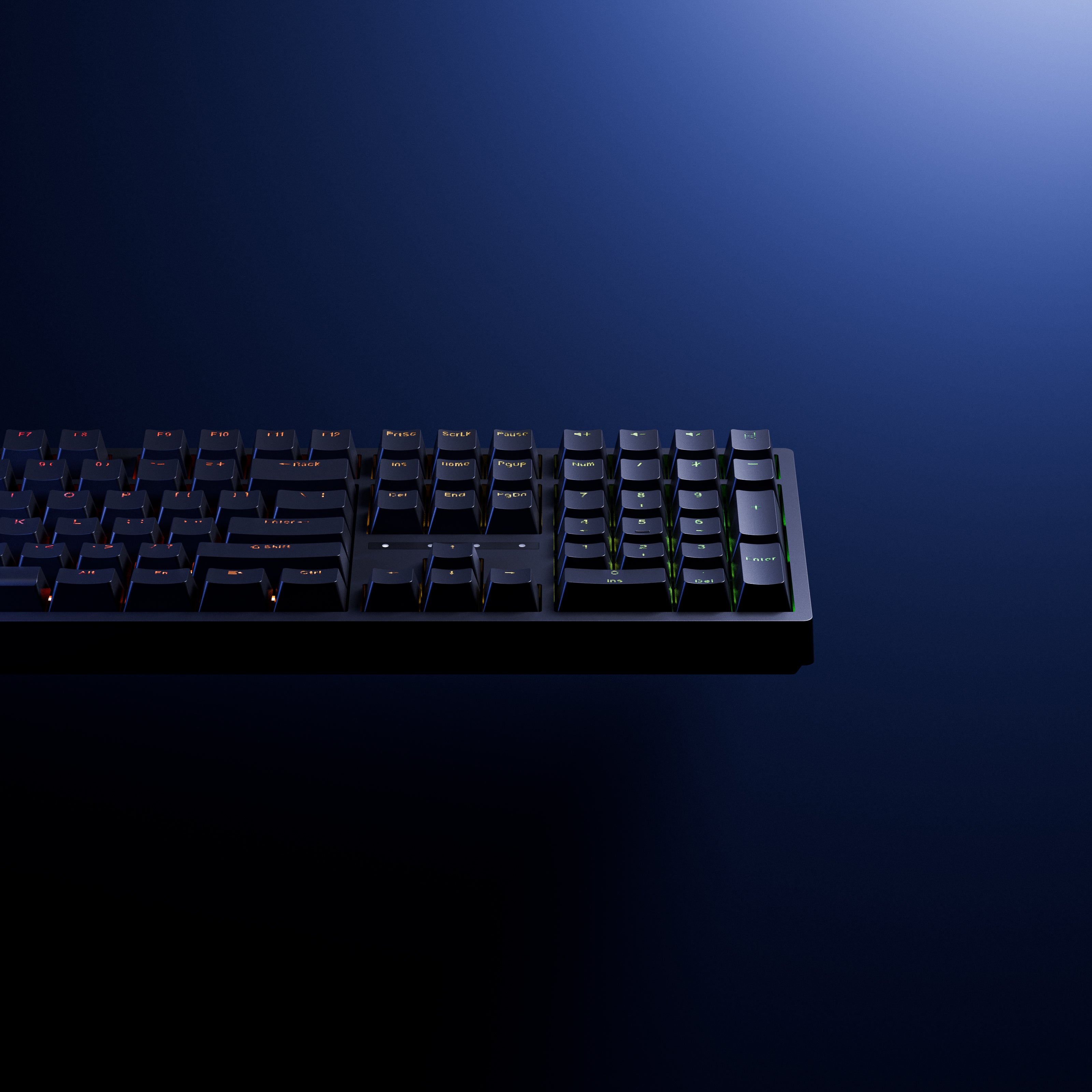 QwertyKey H100 Schwarz Bluetooth Drahtlose Hotswap RGB Mechanische Gaming-Tastatur