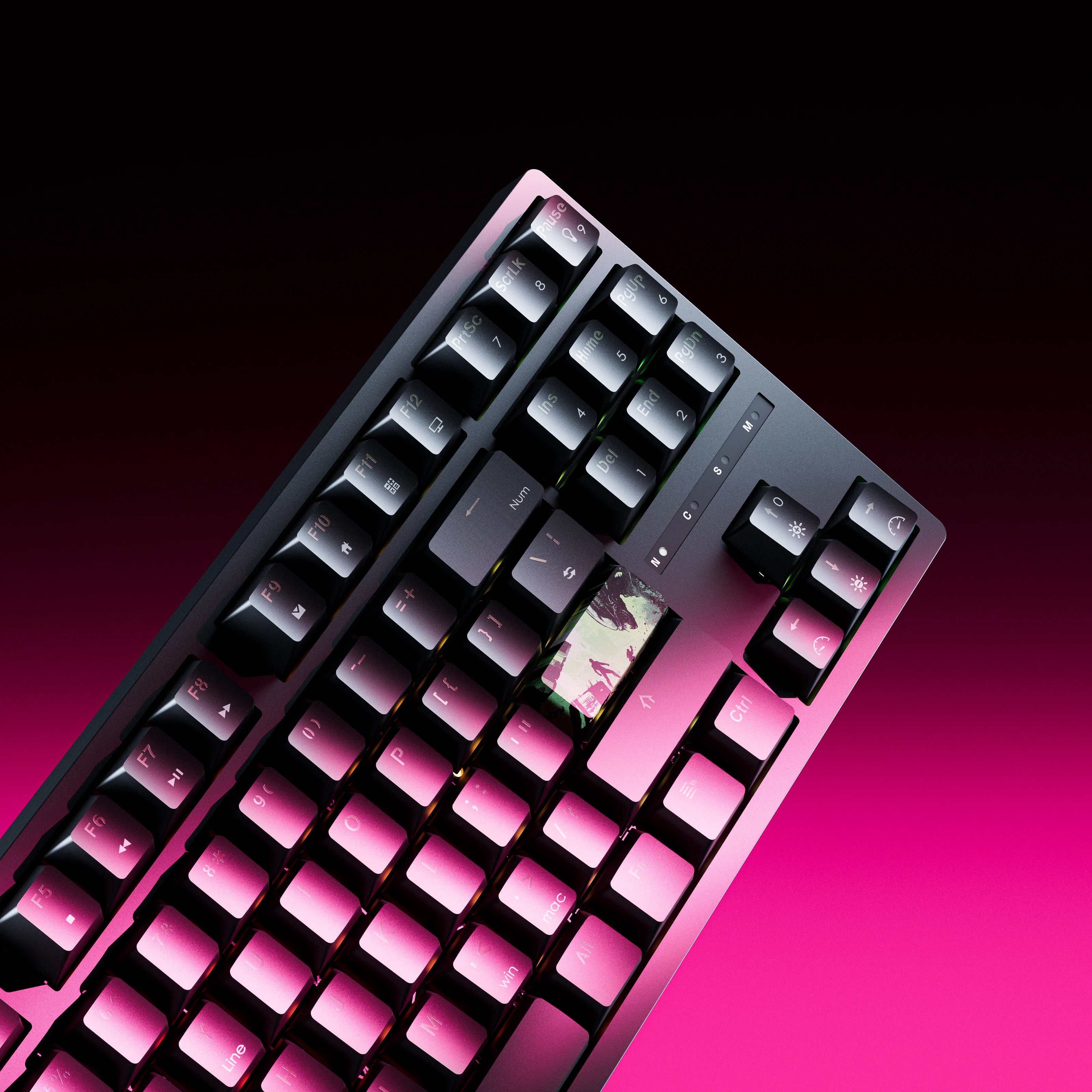 QwertyKey H87 Neagra Bluetooth Wireless Hotswap RGB Tastiera Meccanica Gaming