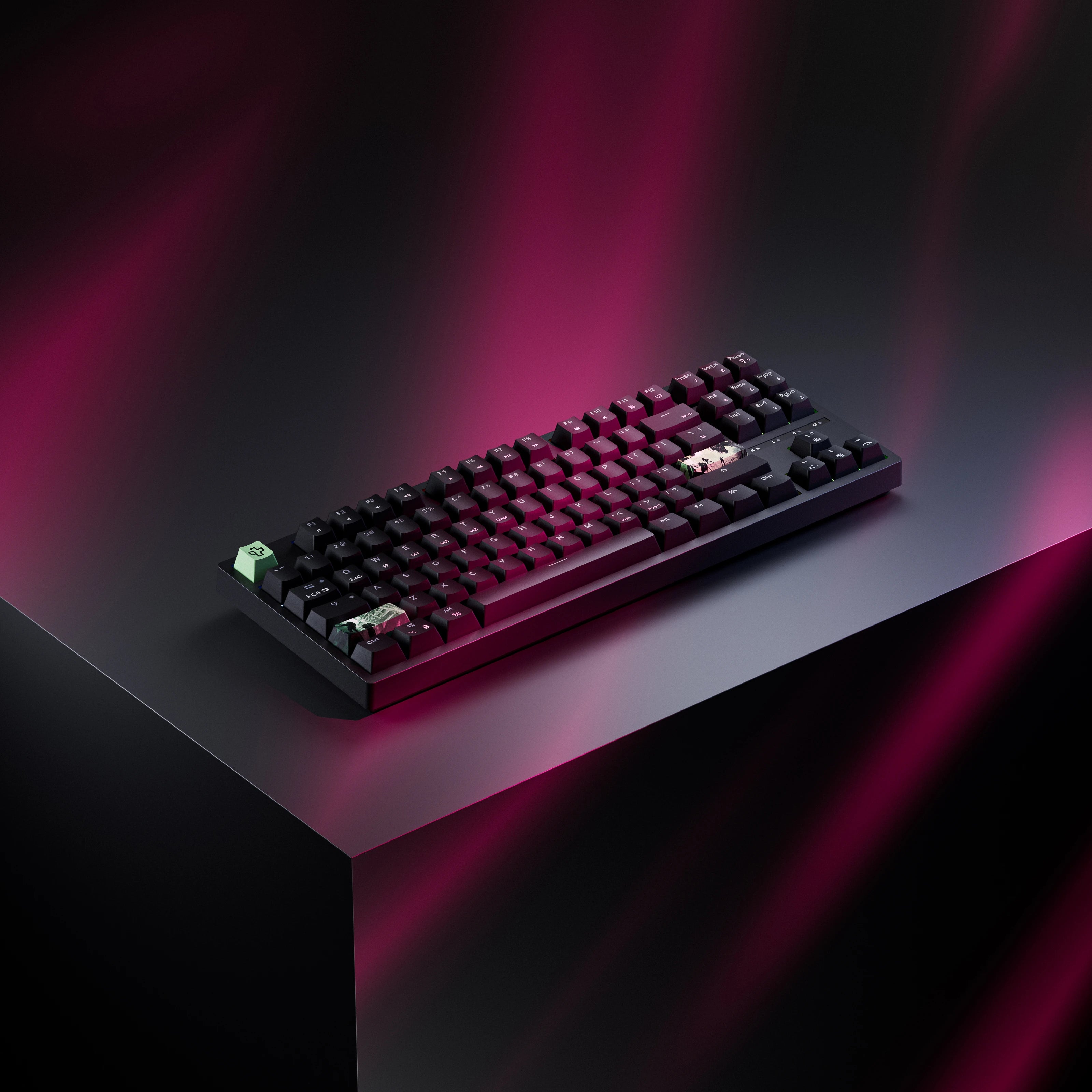 QwertyKey H87 Neagra Bluetooth Wireless Hotswap RGB Tastiera Meccanica Gaming