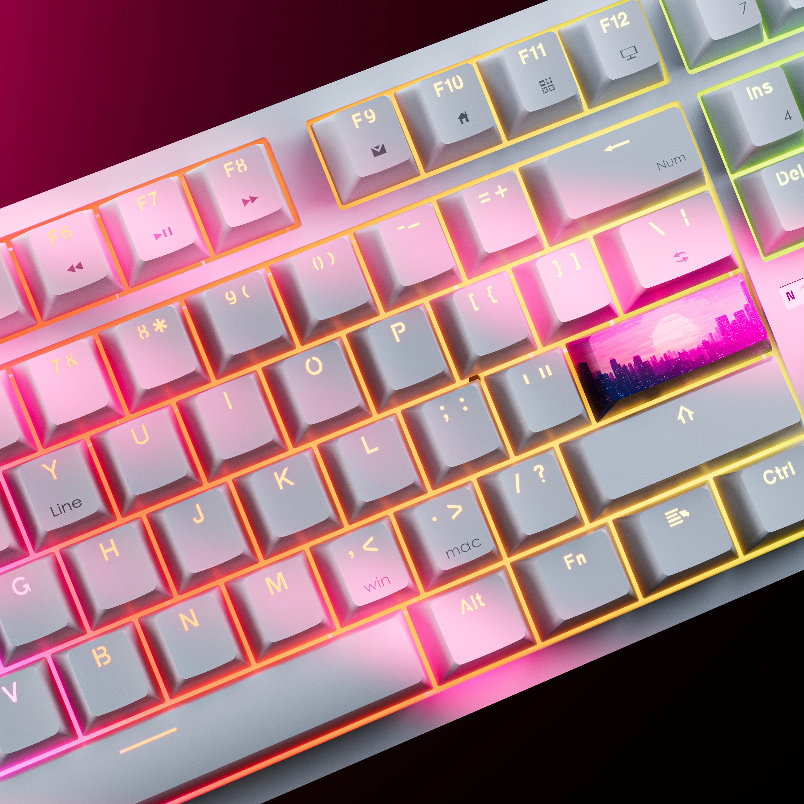 QwertyKey H87 Alba Bluetooth Bezprzewodowa Hotswap RGB Klawiatura Mechaniczna Gaming