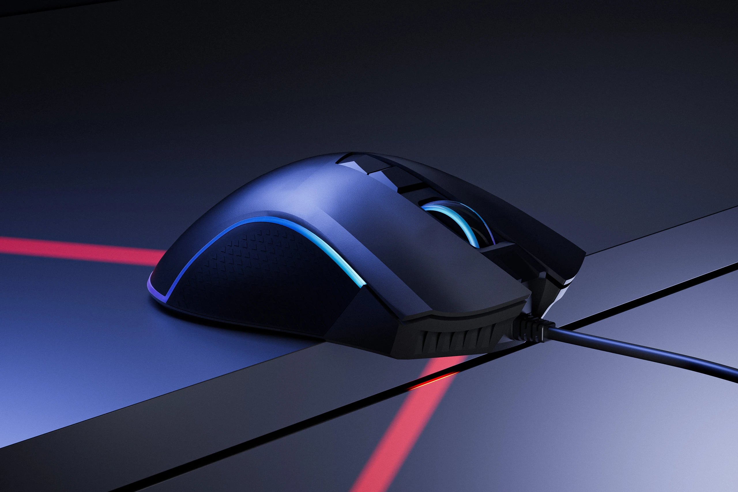 Souris Gaming QwertyKey Forge Noir, RGB, 12 000 DPI, Logiciel
