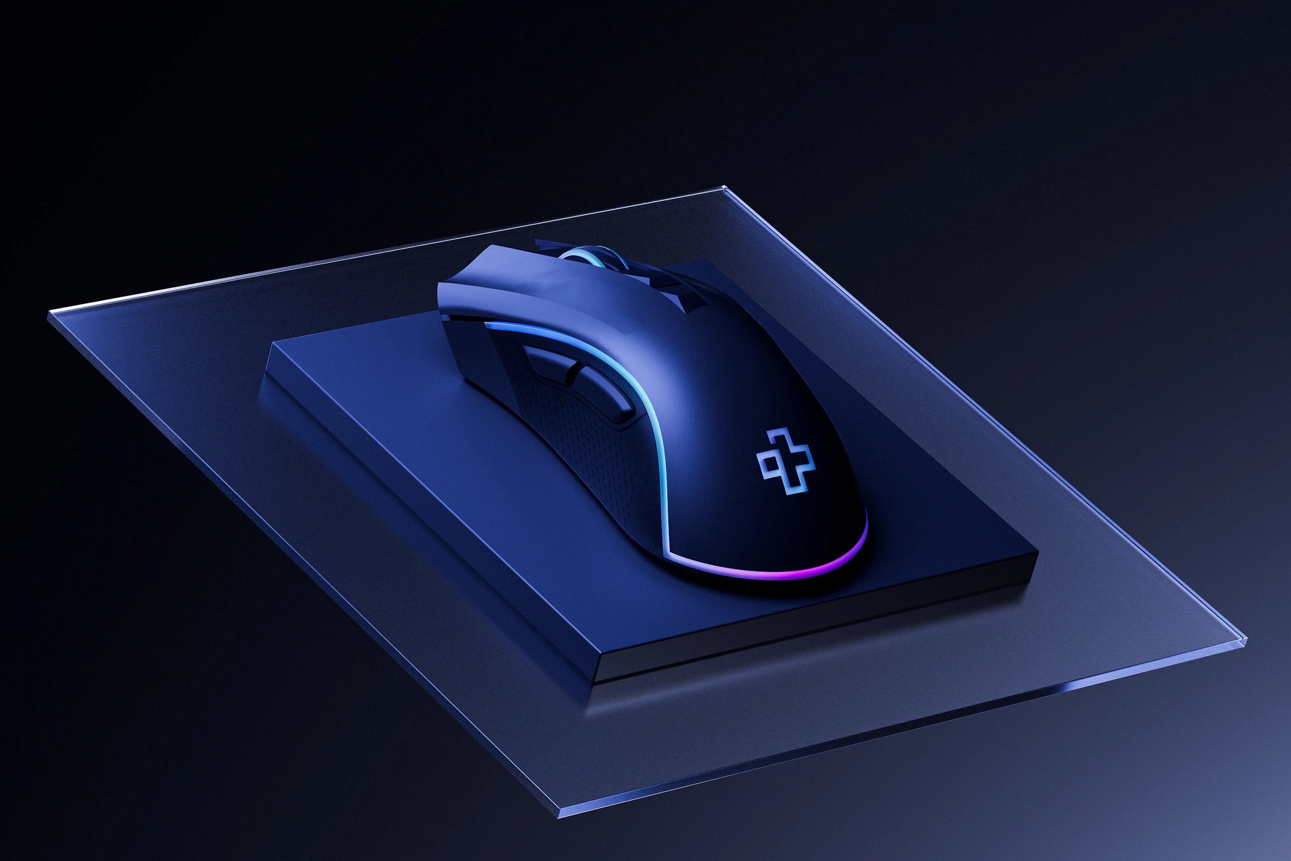 Souris Gaming QwertyKey Forge Noir, RGB, 12 000 DPI, Logiciel
