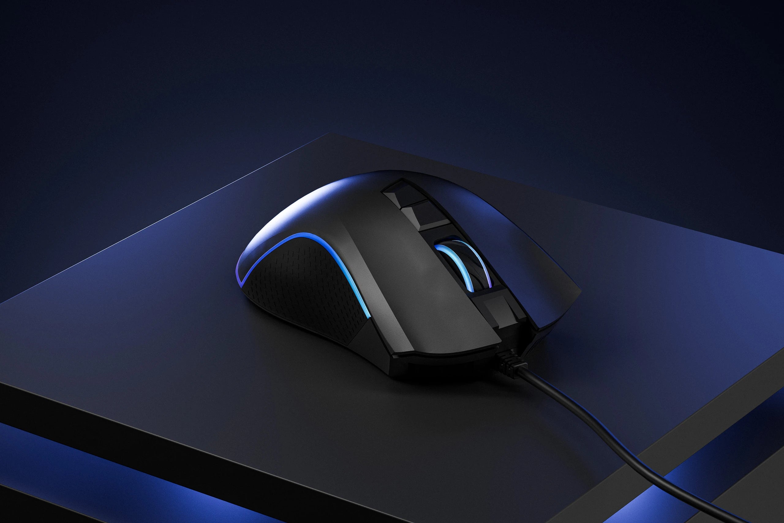 Souris Gaming QwertyKey Forge Noir, RGB, 12 000 DPI, Logiciel