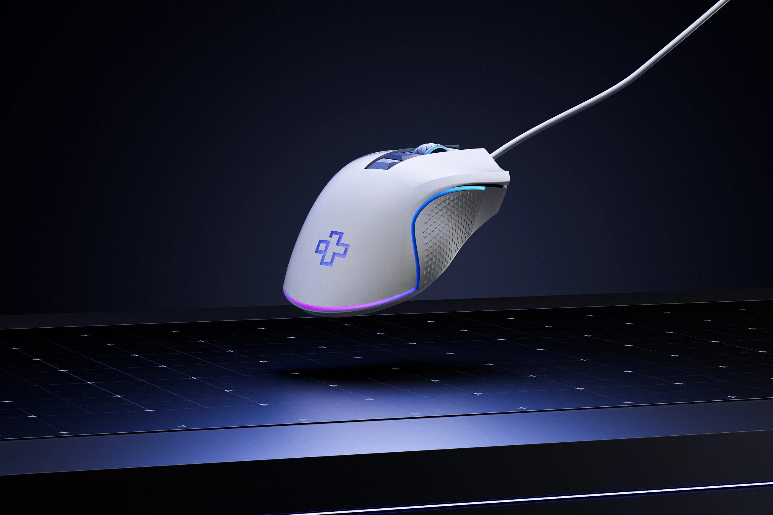Ratón Gaming QwertyKey Forge Alb, RGB, 12.000 DPI, Software