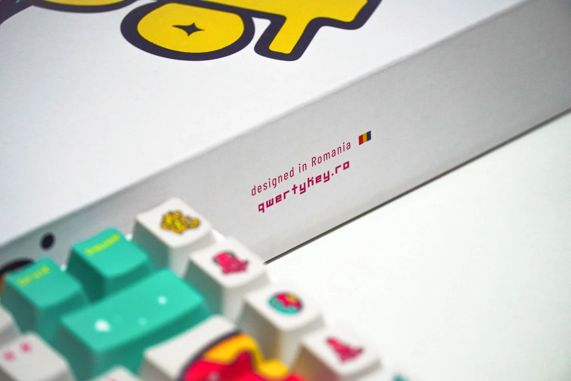 Ställ smak QwertyKey Octopus Vit Profil OEM Material PBT