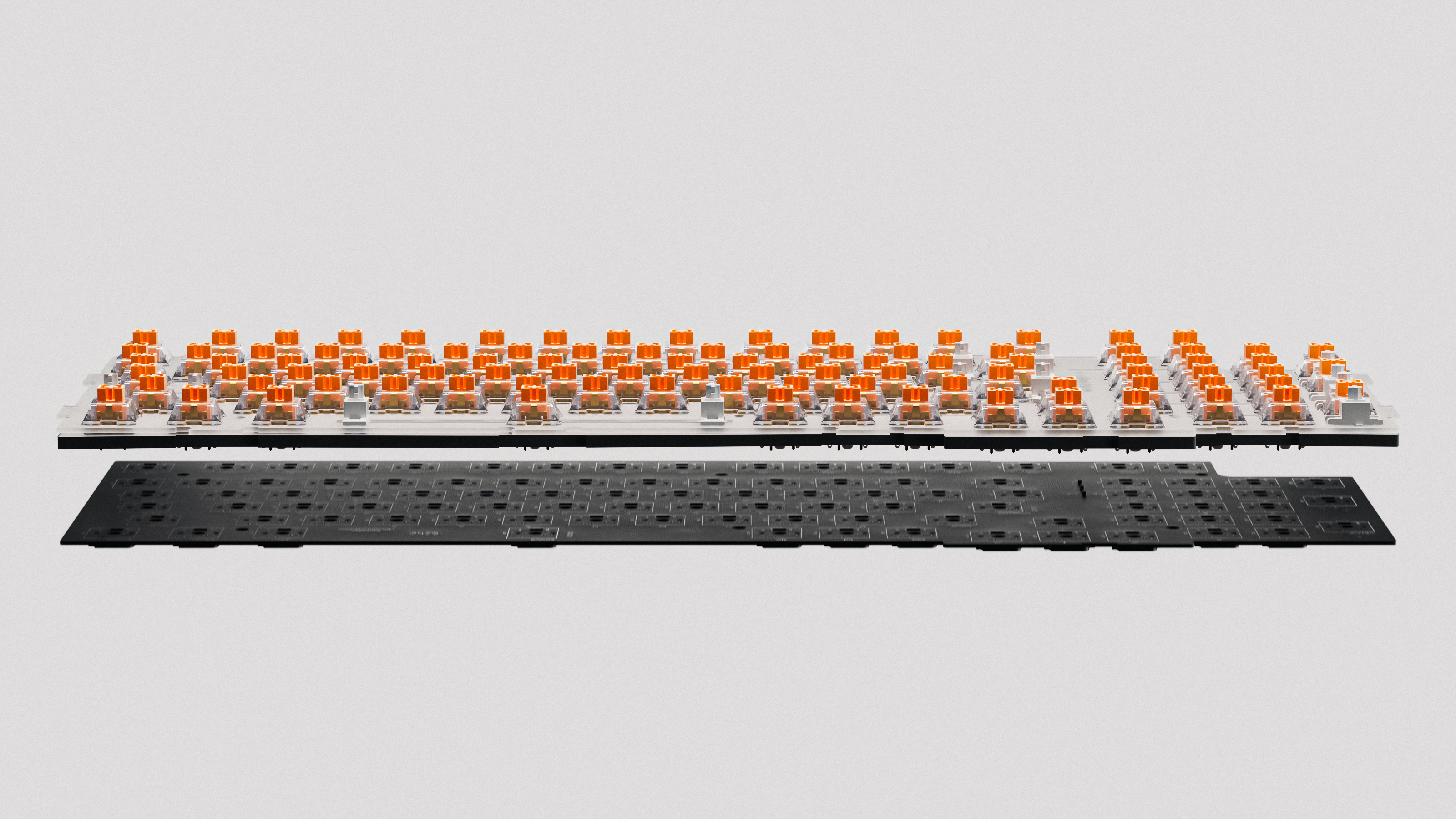 QwertyKey100 Matrix Hotswap RGB Bildschirm Pixel Bluetooth Gasket Mount Gaming Tastatur