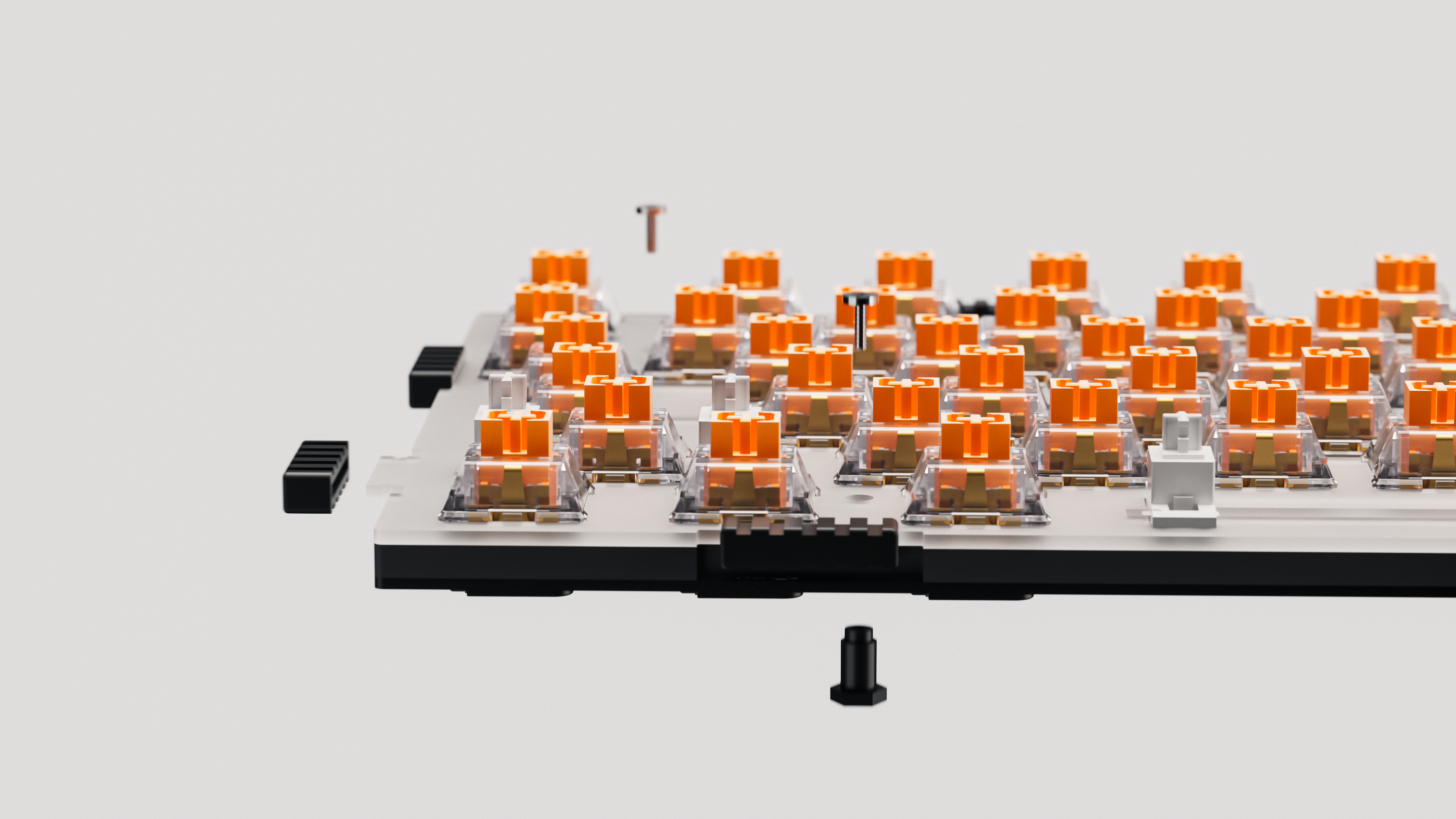 QwertyKey100 Matrix Hotswap RGB Bildschirm Pixel Bluetooth Gasket Mount Gaming Tastatur