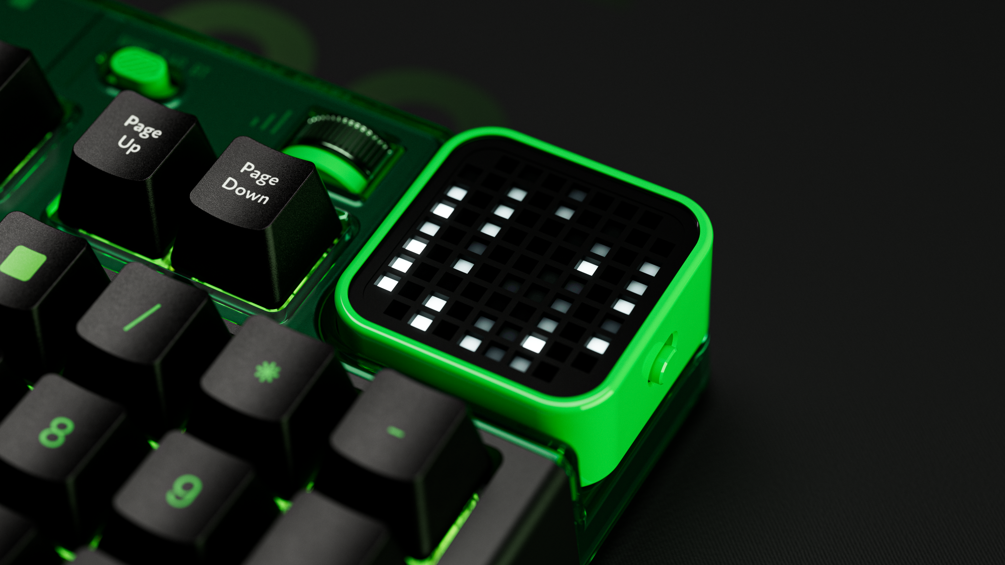 QwertyKey100 Matrix Hotswap RGB Bildschirm Pixel Bluetooth Gasket Mount Gaming Tastatur