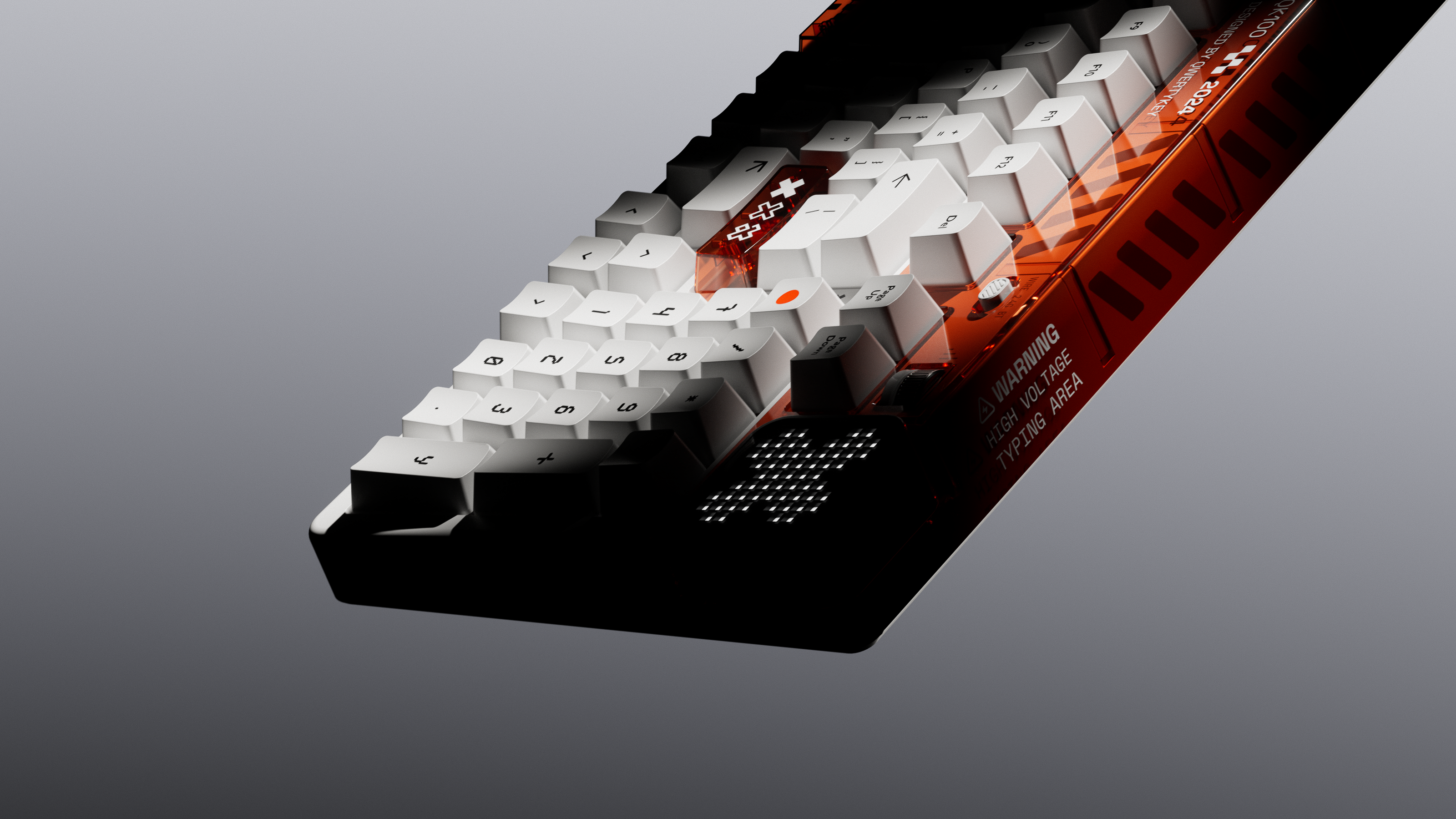 QwertyKey100 Apex Hotswap RGB Bildschirm Pixel Bluetooth Gasket Mount Mechanische Gaming-Tastatur