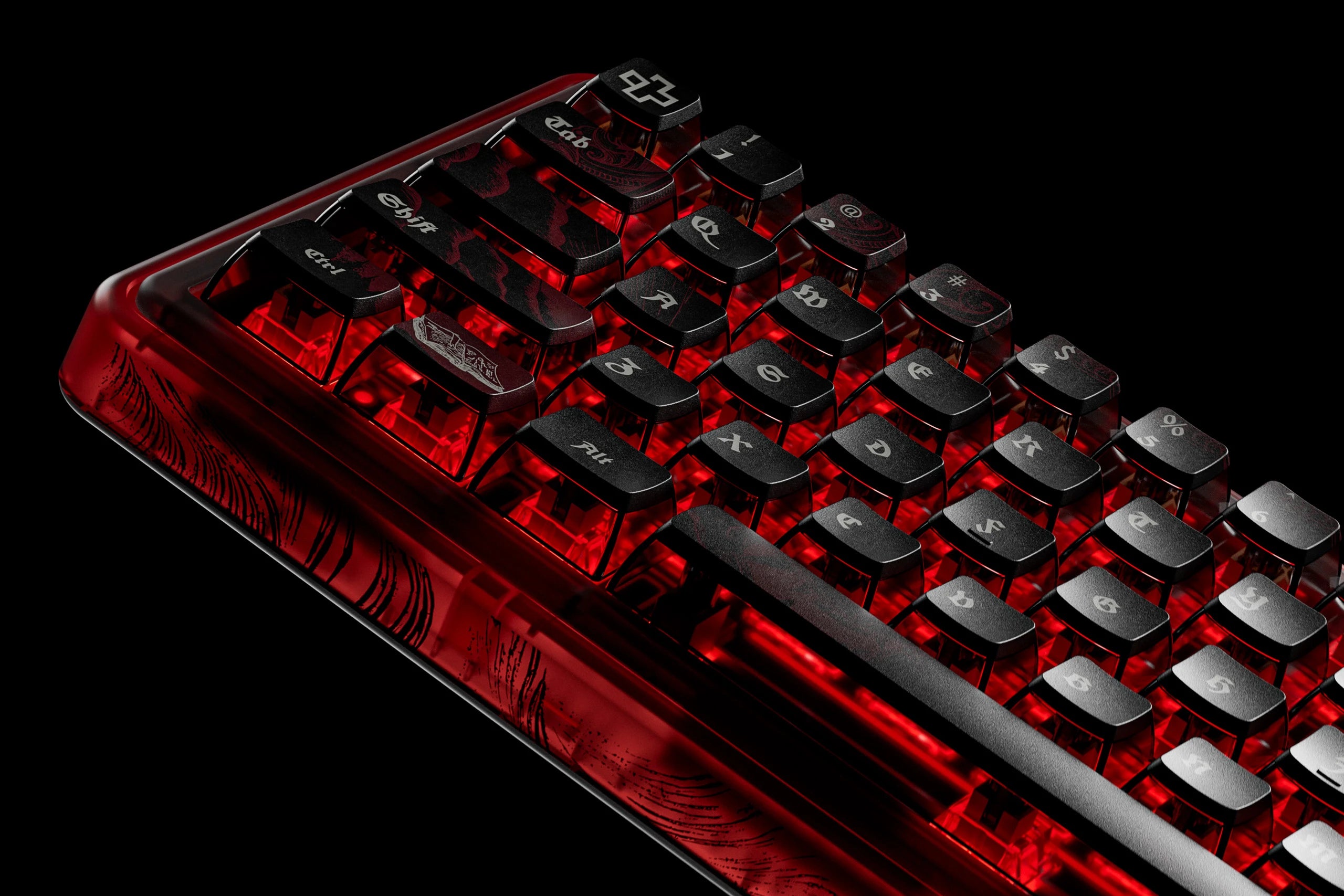 QwertyKey65 Pro Dracula Bluetooth Sans Fil VIA Hotswap RGB Clavier Mécanique Gaming