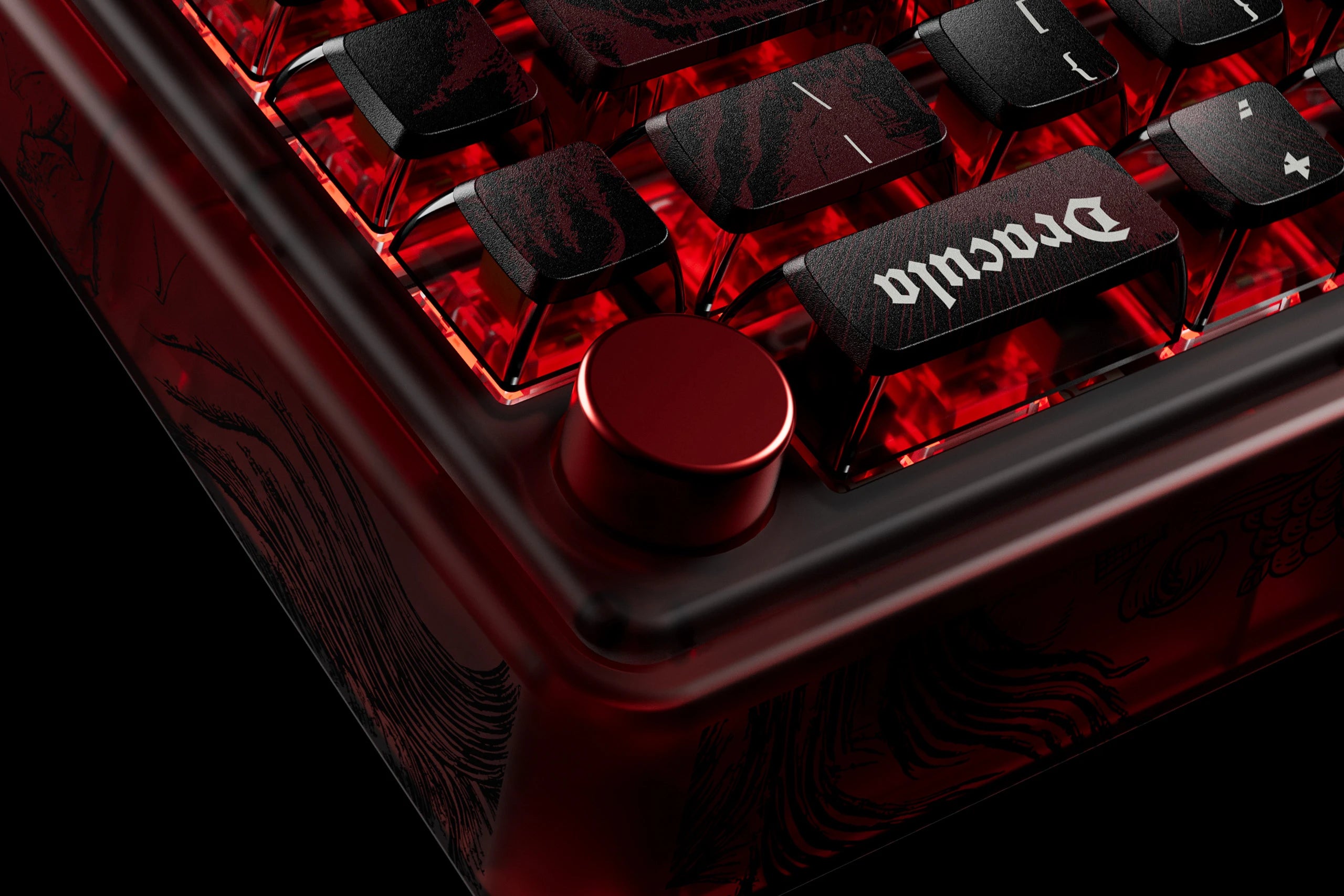QwertyKey65 Pro Dracula Bluetooth Sans Fil VIA Hotswap RGB Clavier Mécanique Gaming