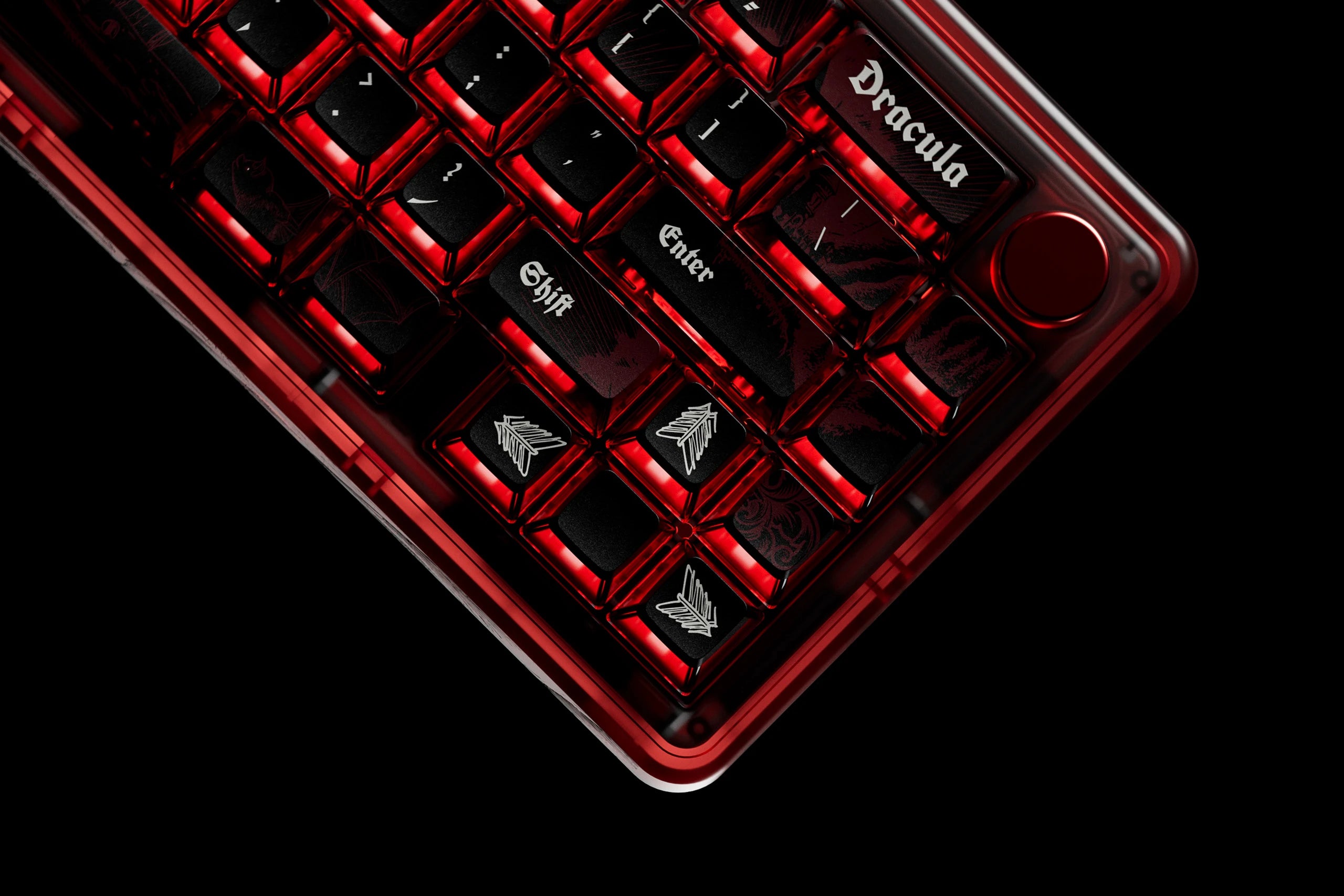QwertyKey65 Pro Dracula Bluetooth Sans Fil VIA Hotswap RGB Clavier Mécanique Gaming