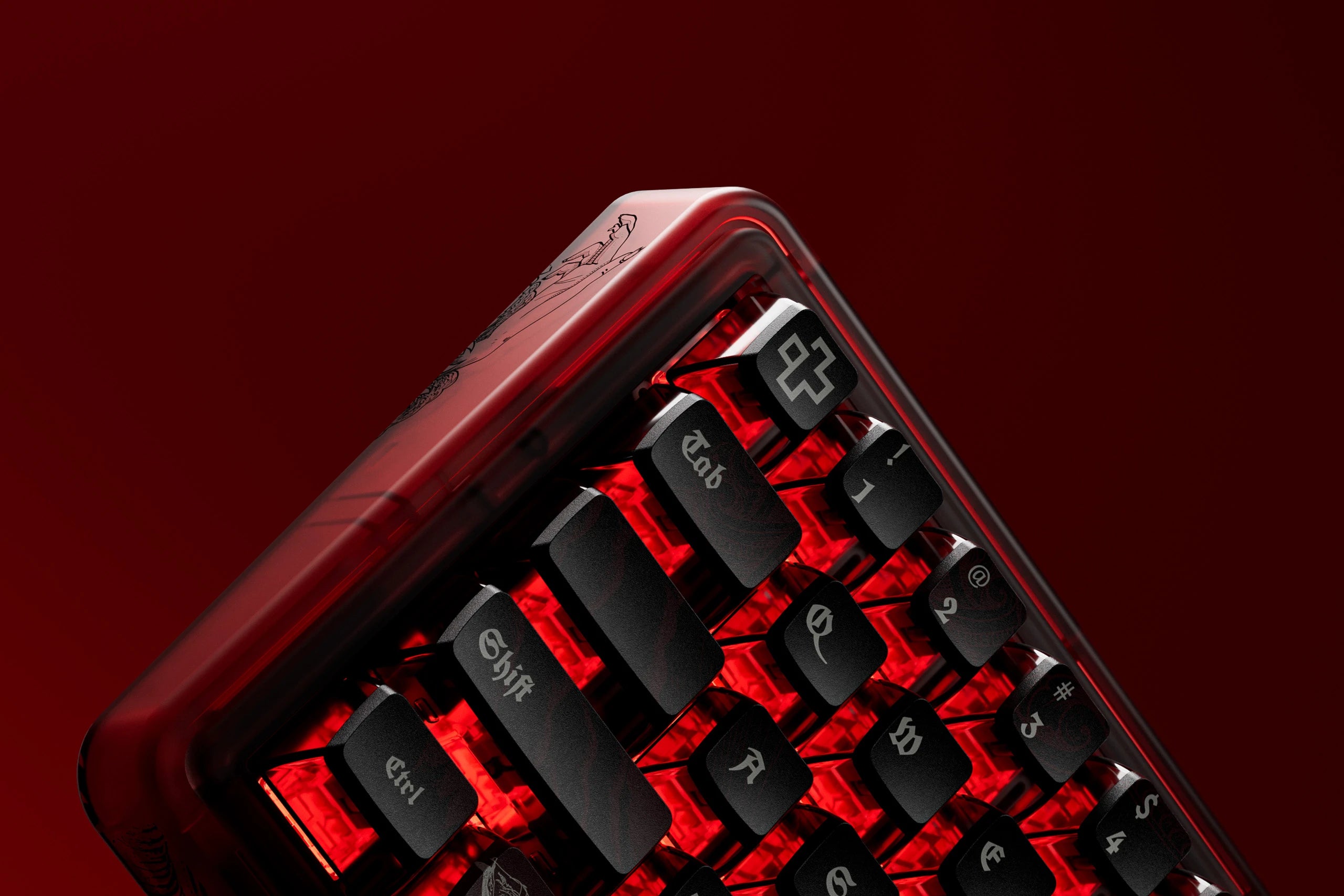 QwertyKey65 Pro Dracula Bluetooth Sans Fil VIA Hotswap RGB Clavier Mécanique Gaming