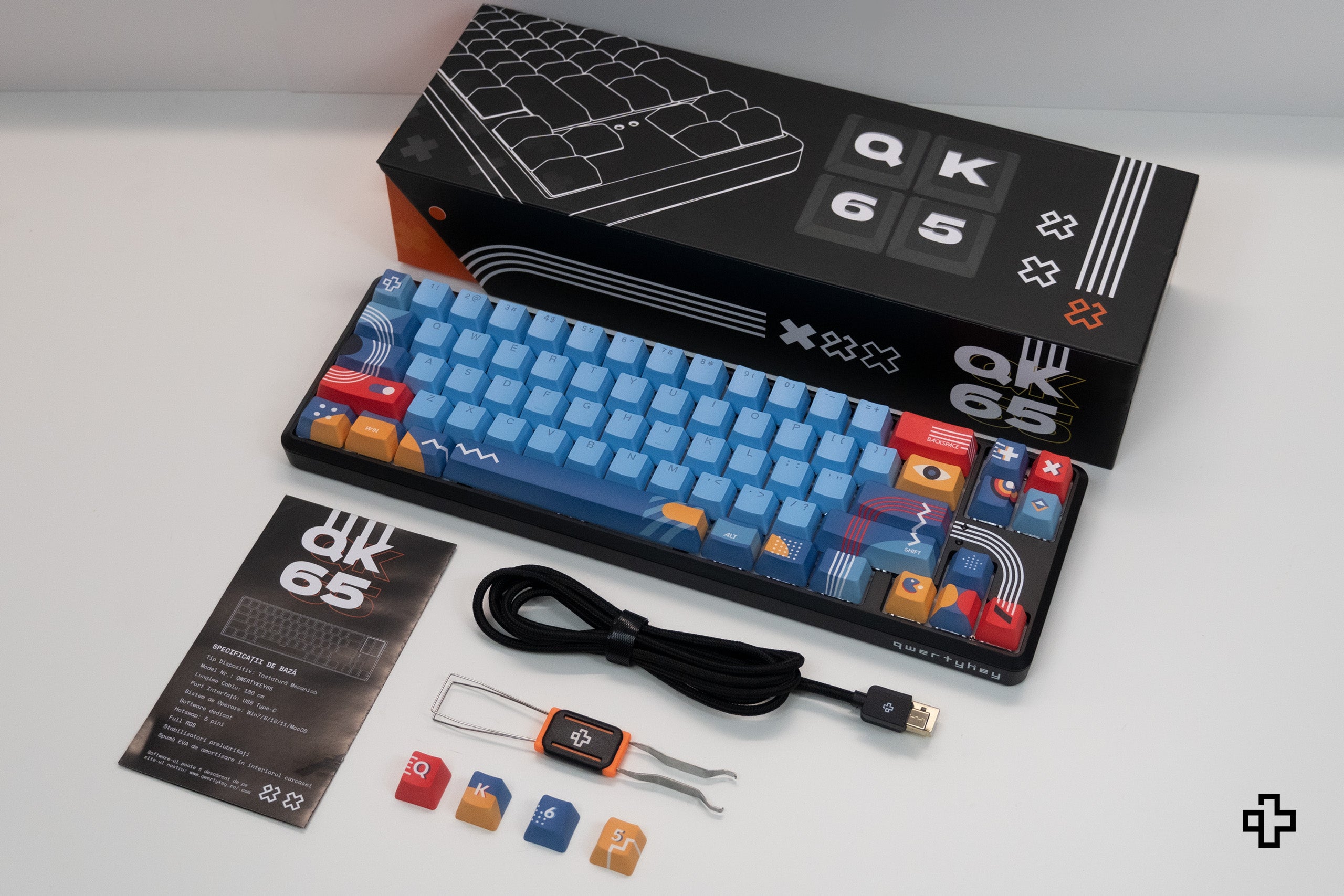 QwertyKey65 Metric Hotswap RGB Mechanical Gaming Keyboard