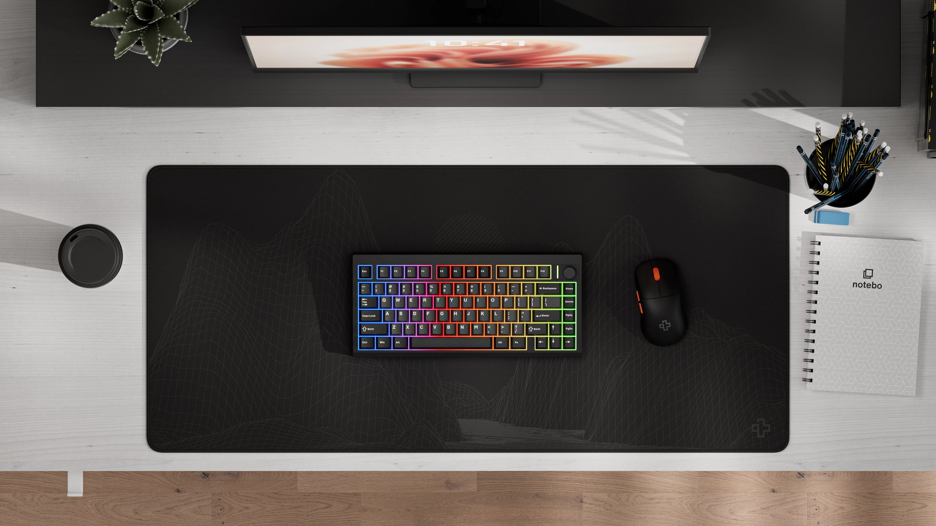 QwertyKey75 Pro V2 Neagra Bluetooth Wireless Hotswap RGB Web Software Gasket Mounted Tastatura Mecanica Gaming