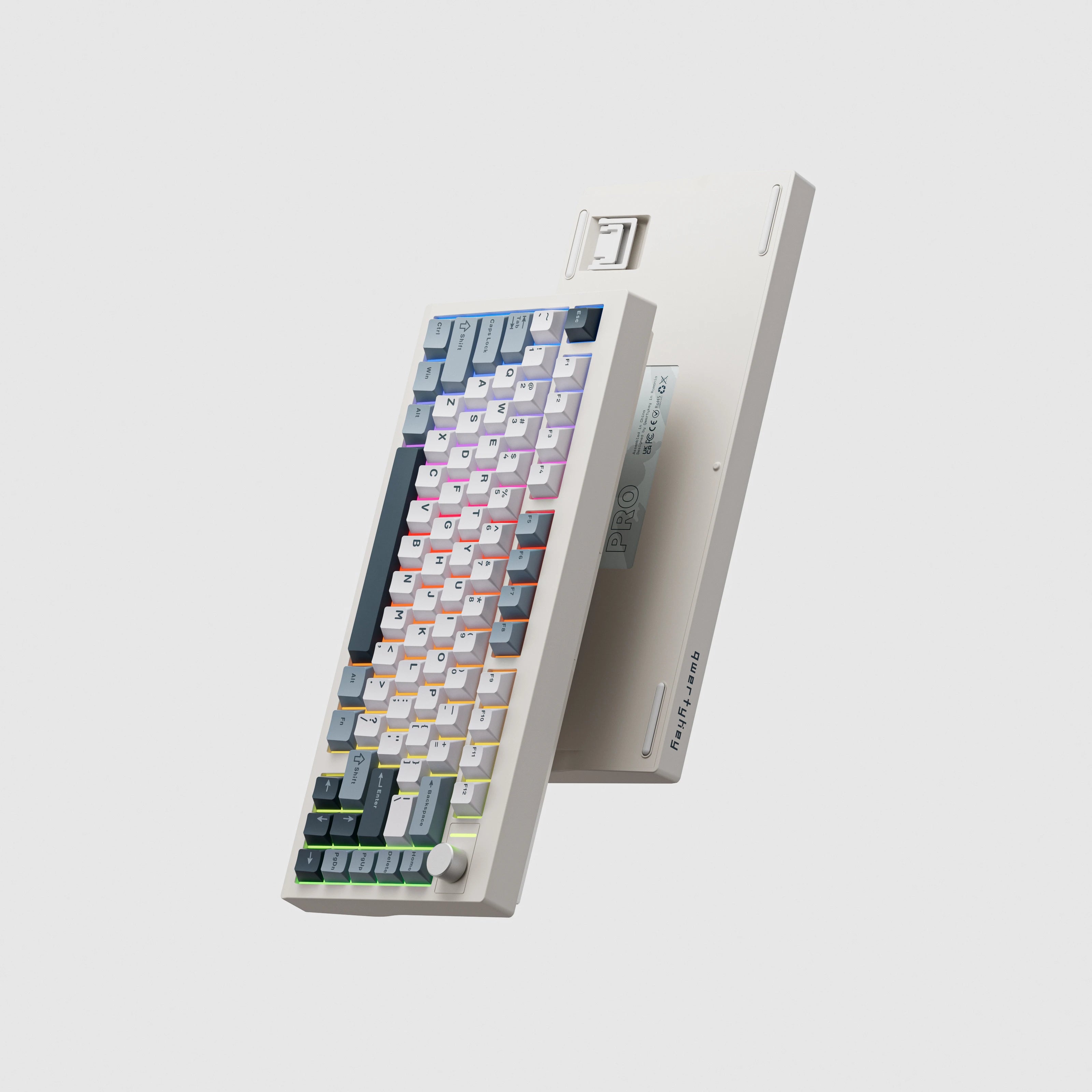 QwertyKey75 Pro V2 Alba Bluetooth Wireless Hotswap RGB Web Software Gasket Mounted Tastatura Mecanica Gaming