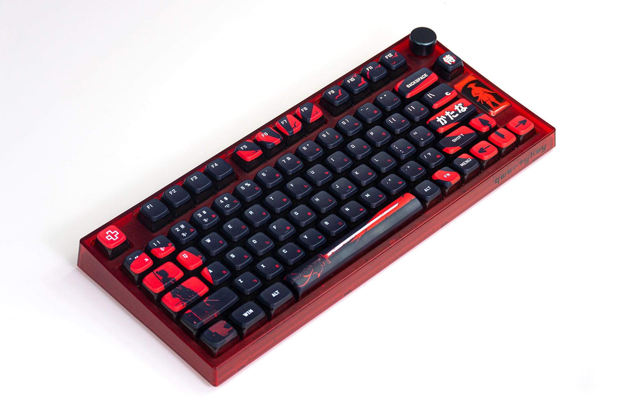 QwertyKey75 Samurai Bluetooth Безжичен Hotswap RGB VIA/QMK Gasket Монтирана Механична Игрална Клавиатура