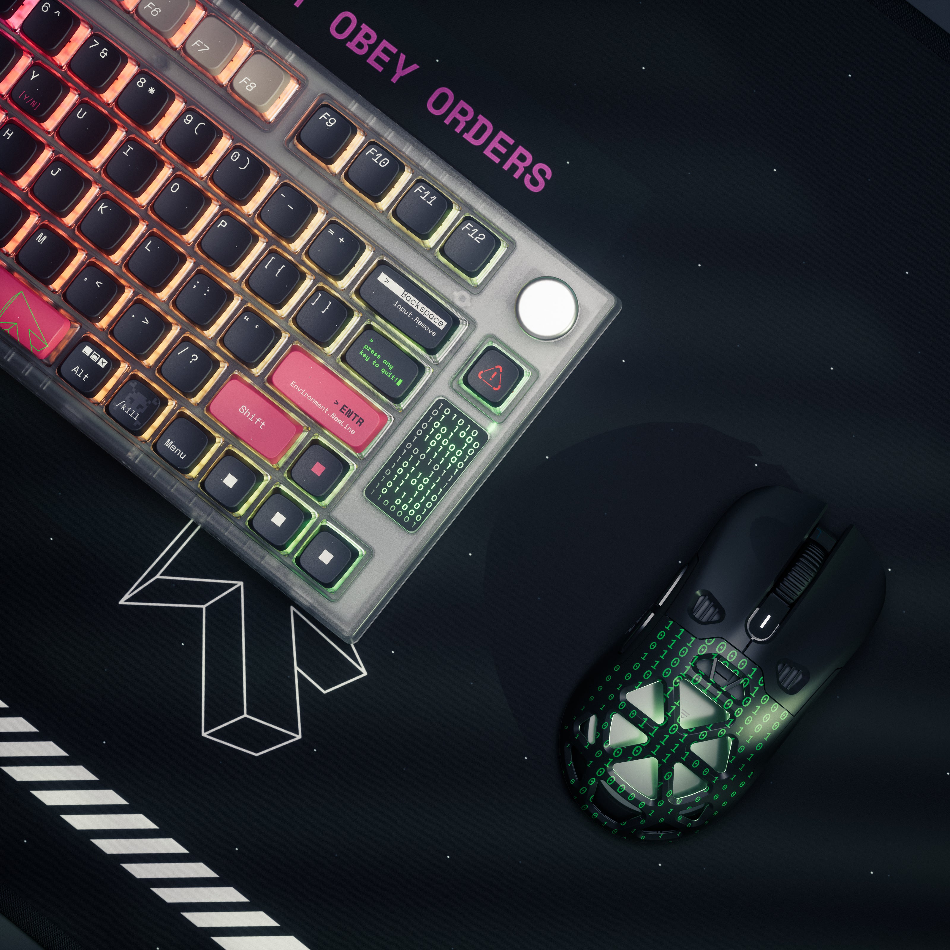 QwertyKey75 Terminal Bluetooth Безжичен Hotswap RGB VIA/QMK Gasket Монтирана Механична Игрална Клавиатура