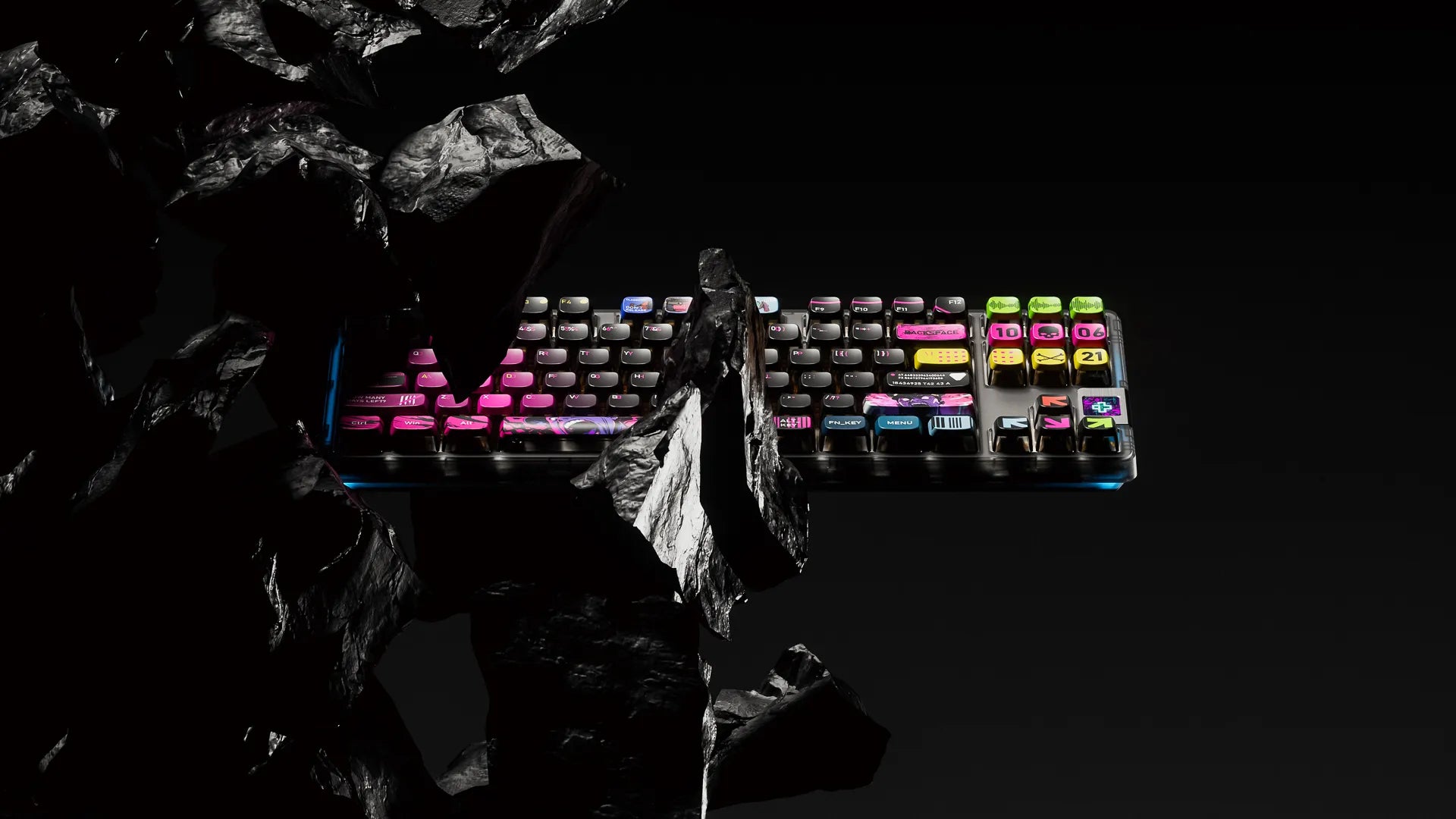 QwertyKey80 Oorlog Bluetooth Draadloze Hotswap RGB QMK/VIA Gasket Gemonteerde Mechanische Gaming Toetsenbord met Scherm