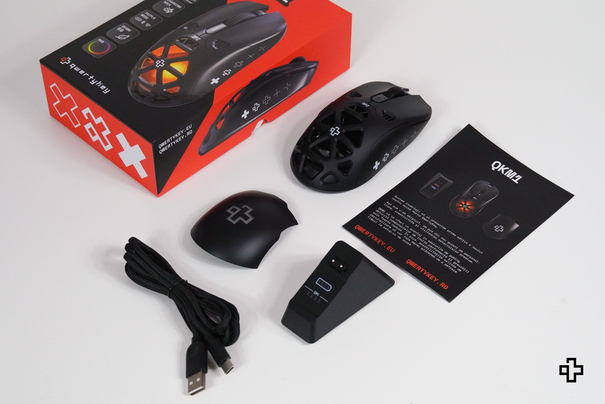 Мишка QwertyKey QKM1 безжична Bluetooth докинг станция за зареждане