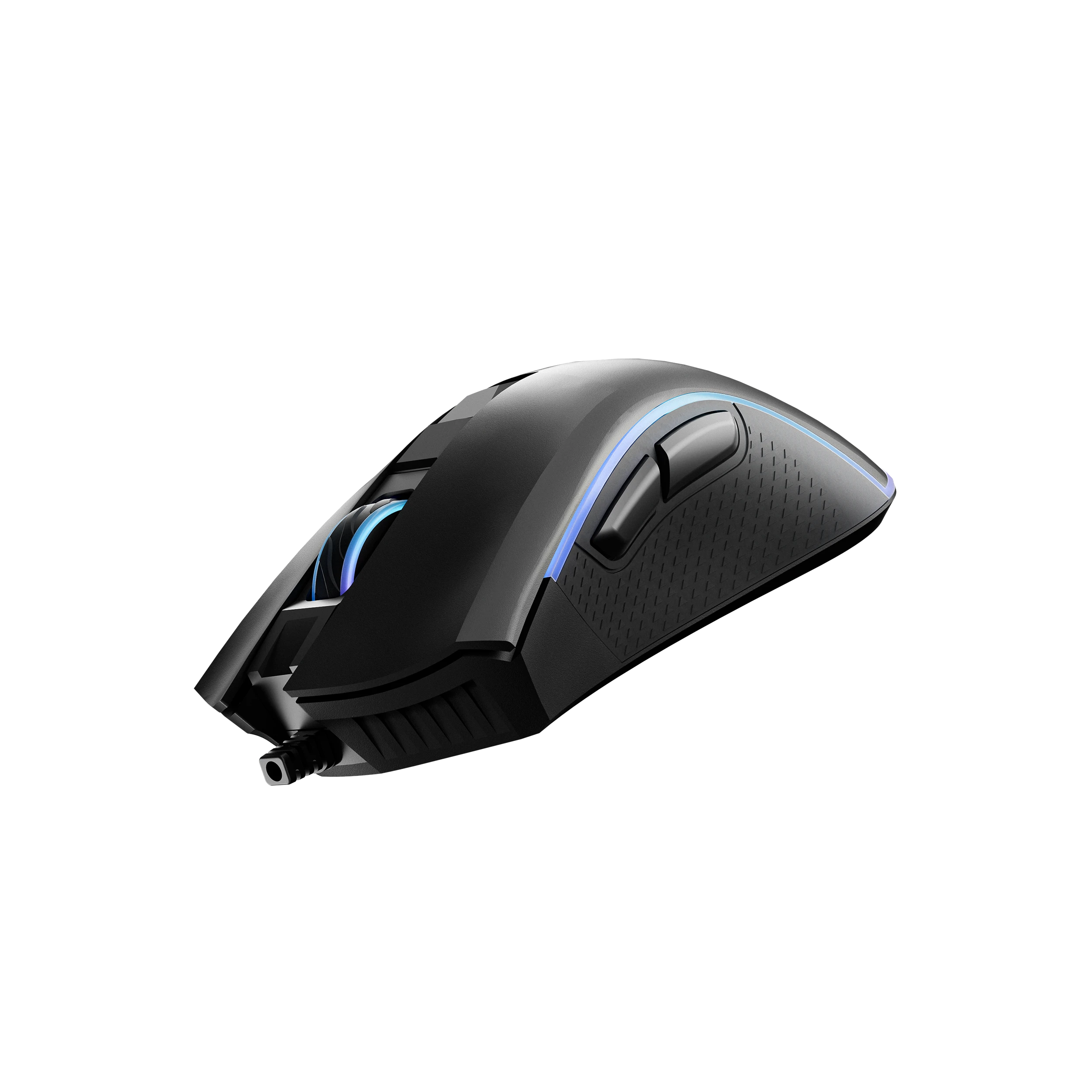 Souris Gaming QwertyKey Forge Noir, RGB, 12 000 DPI, Logiciel