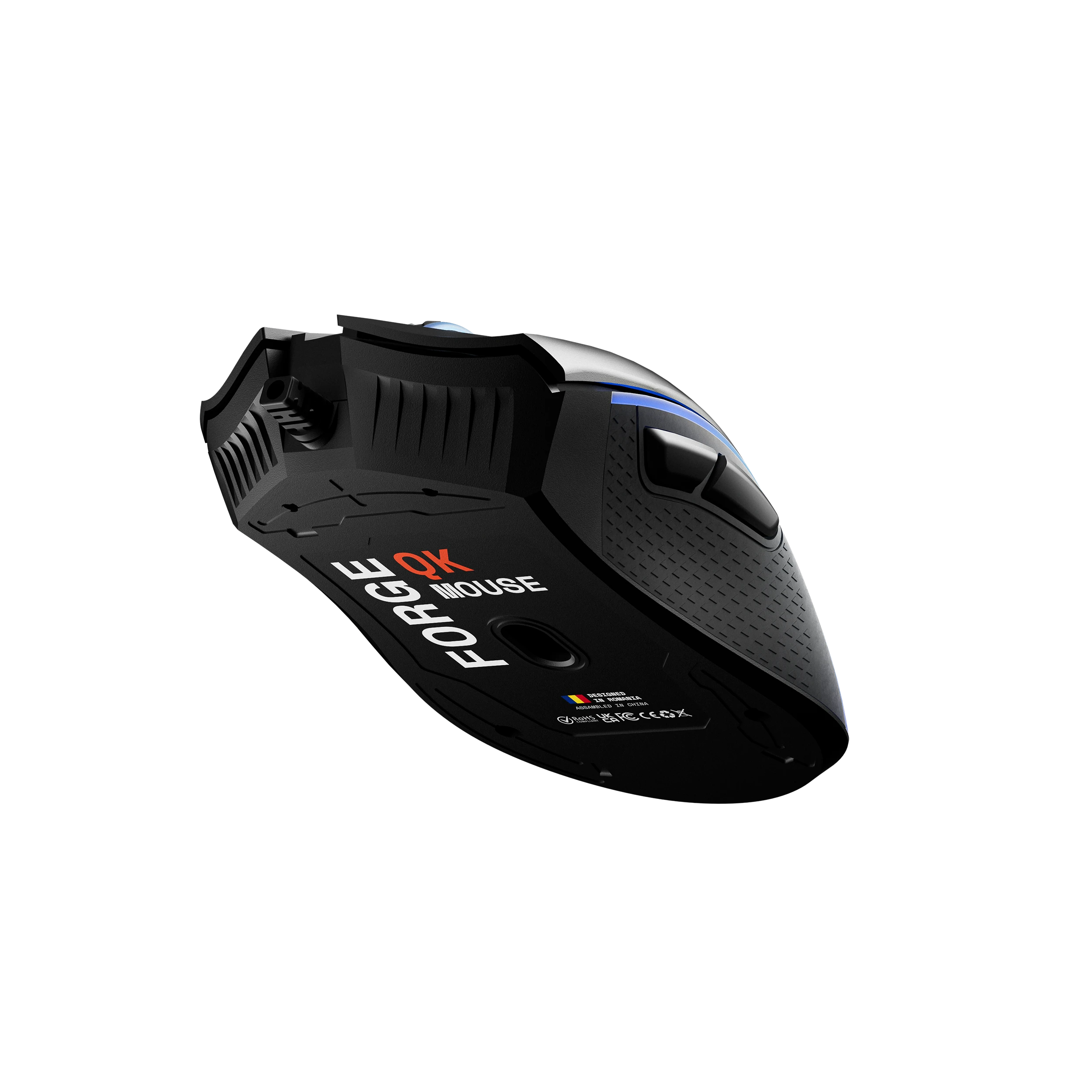 Souris Gaming QwertyKey Forge Noir, RGB, 12 000 DPI, Logiciel