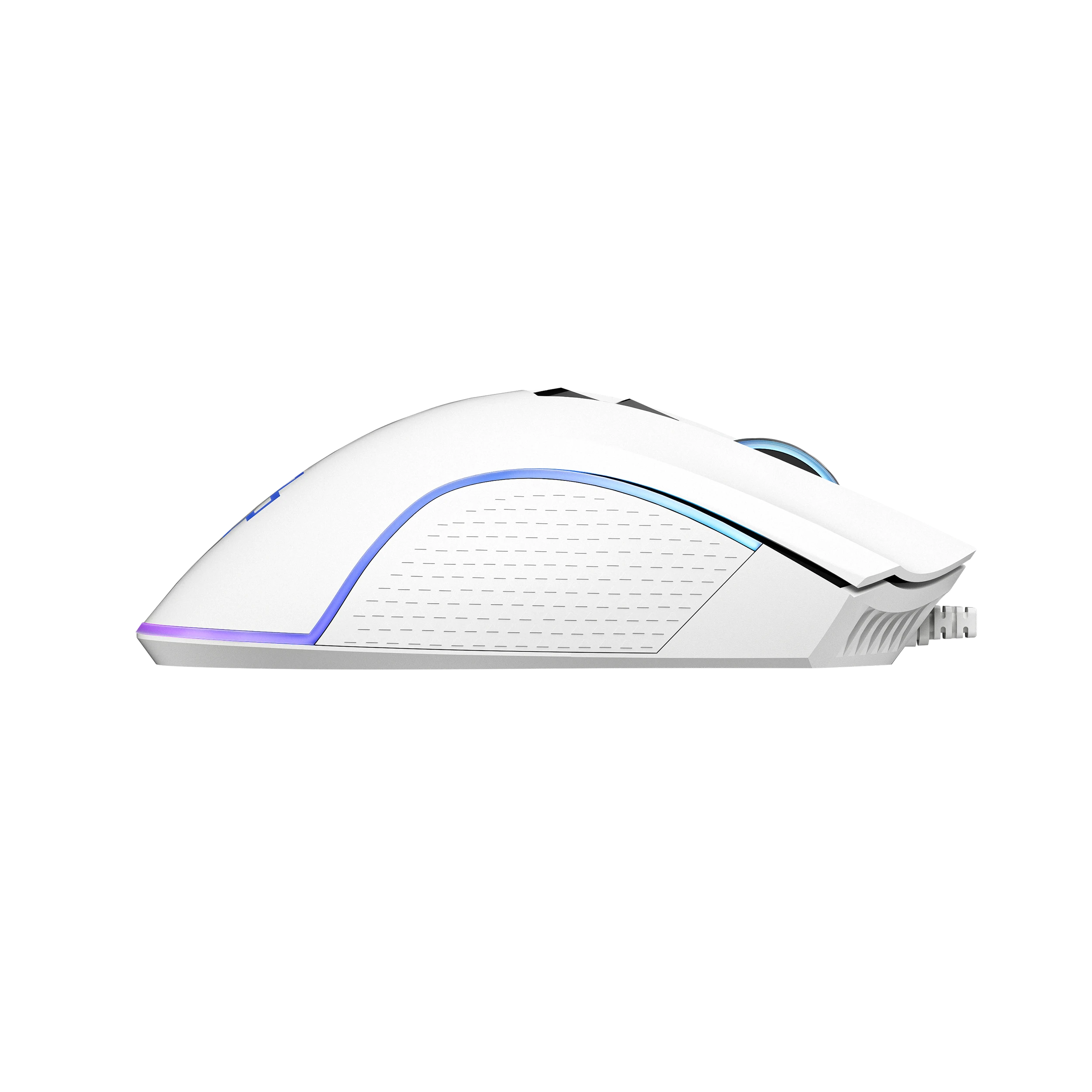 Ratón Gaming QwertyKey Forge Alb, RGB, 12.000 DPI, Software