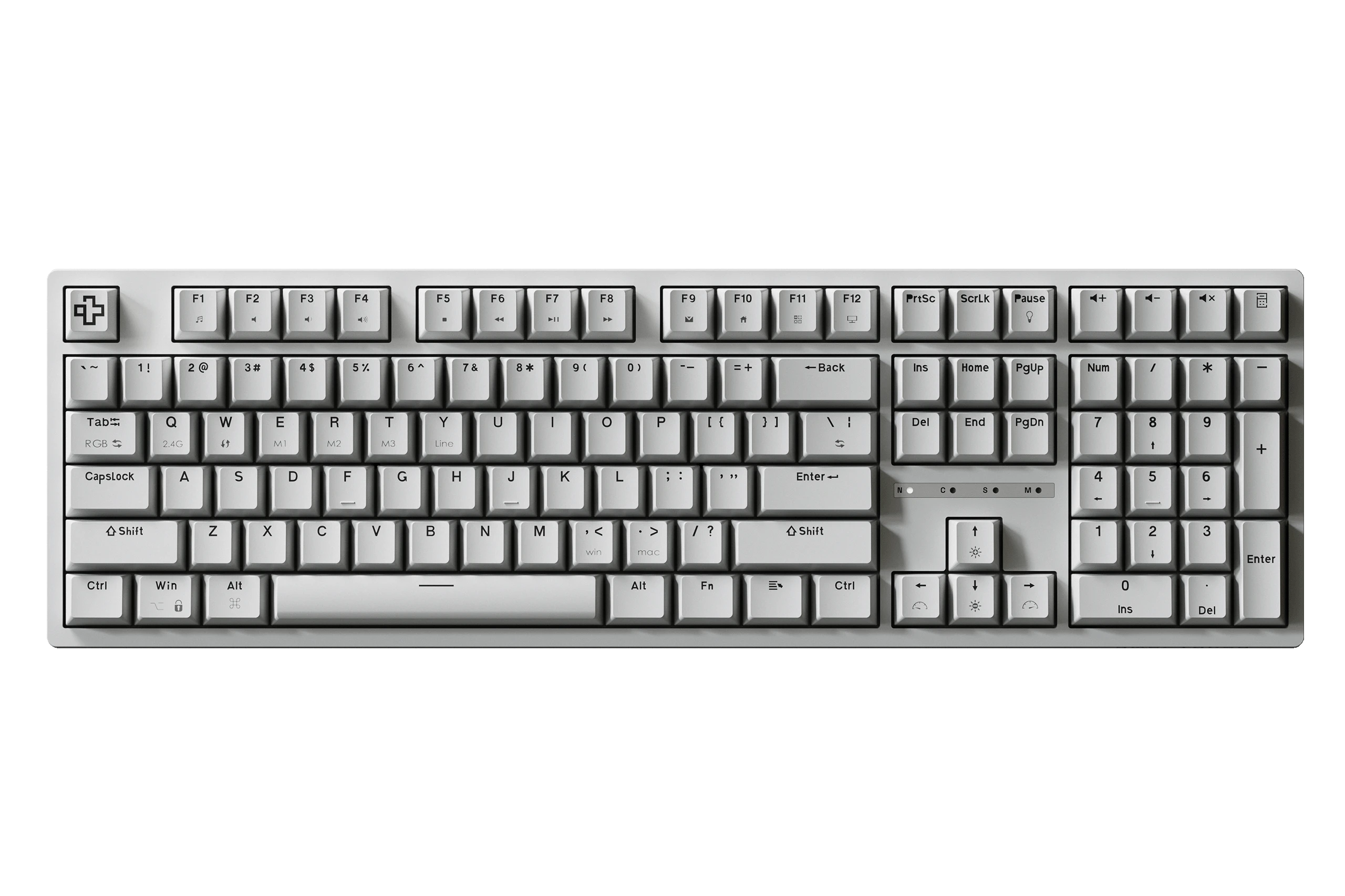 QwertyKey H100 Alba Bluetooth Inalámbrica Hotswap RGB Teclado Mecánico Gaming