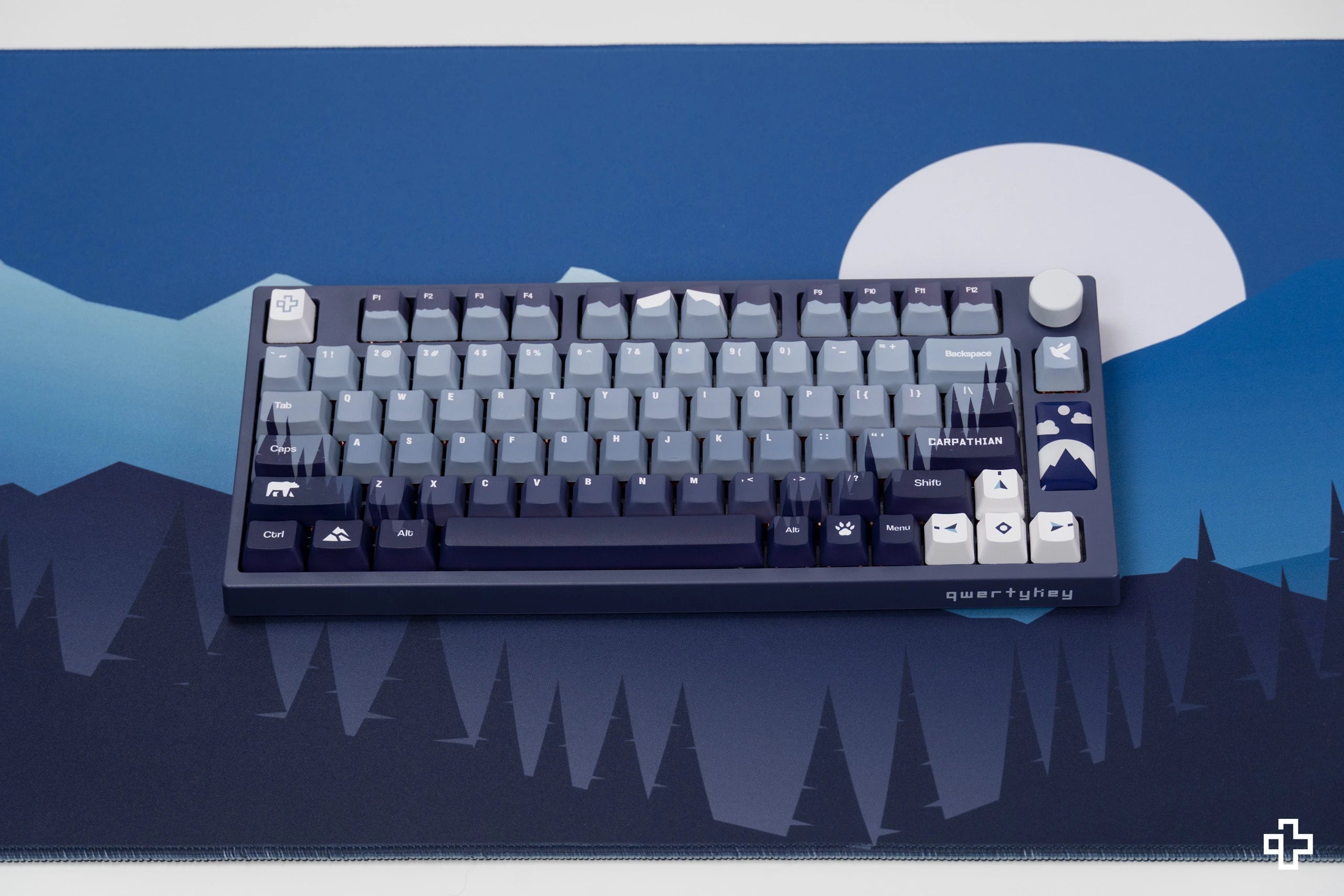 Deskmat Souris QwertyKey Carpathian 4mm bords cousus