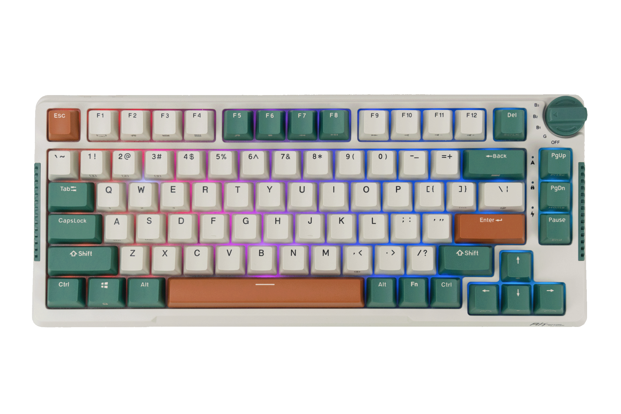 Royal Kludge H81 Time Machine Hotswap RGB Gasket Bluetooth Wireless Mechanical Gaming Keyboard