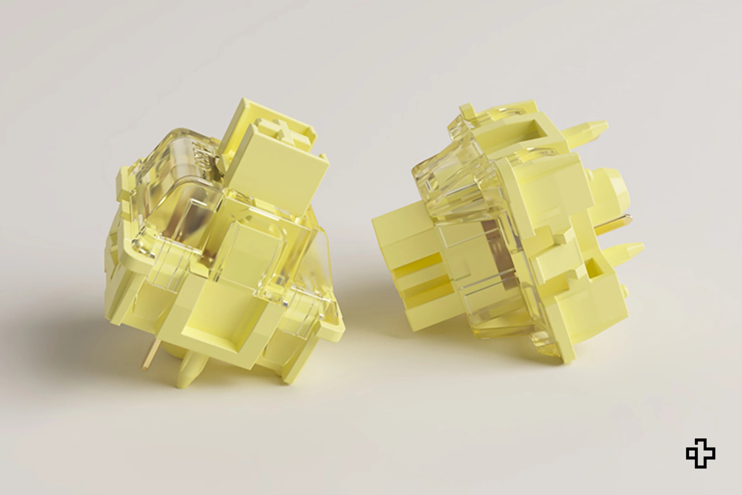 45 Stück Cream Yellow Pro Switches Akko