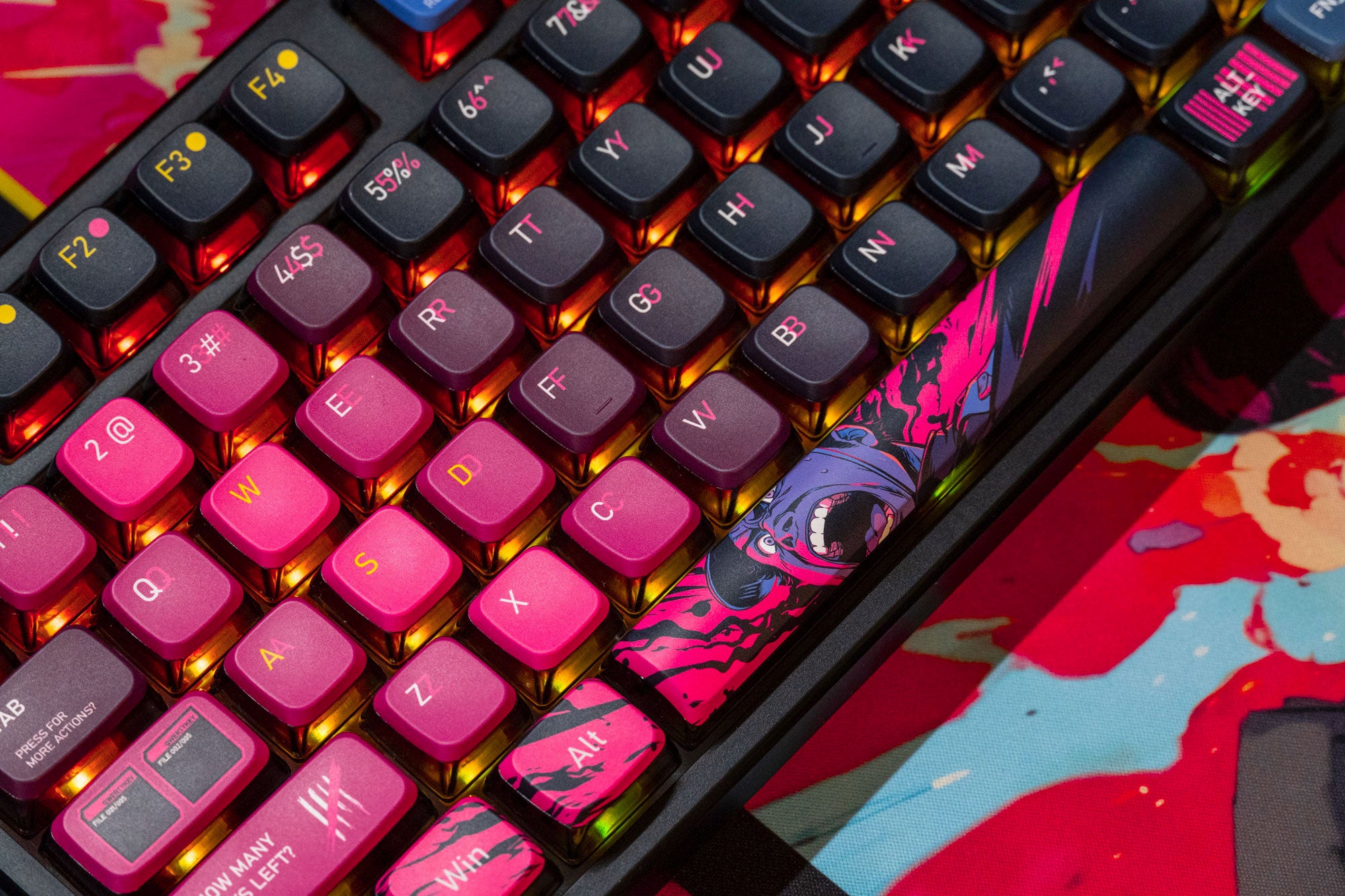 QwertyKey80 Oorlog Bluetooth Draadloze Hotswap RGB QMK/VIA Gasket Gemonteerde Mechanische Gaming Toetsenbord met Scherm
