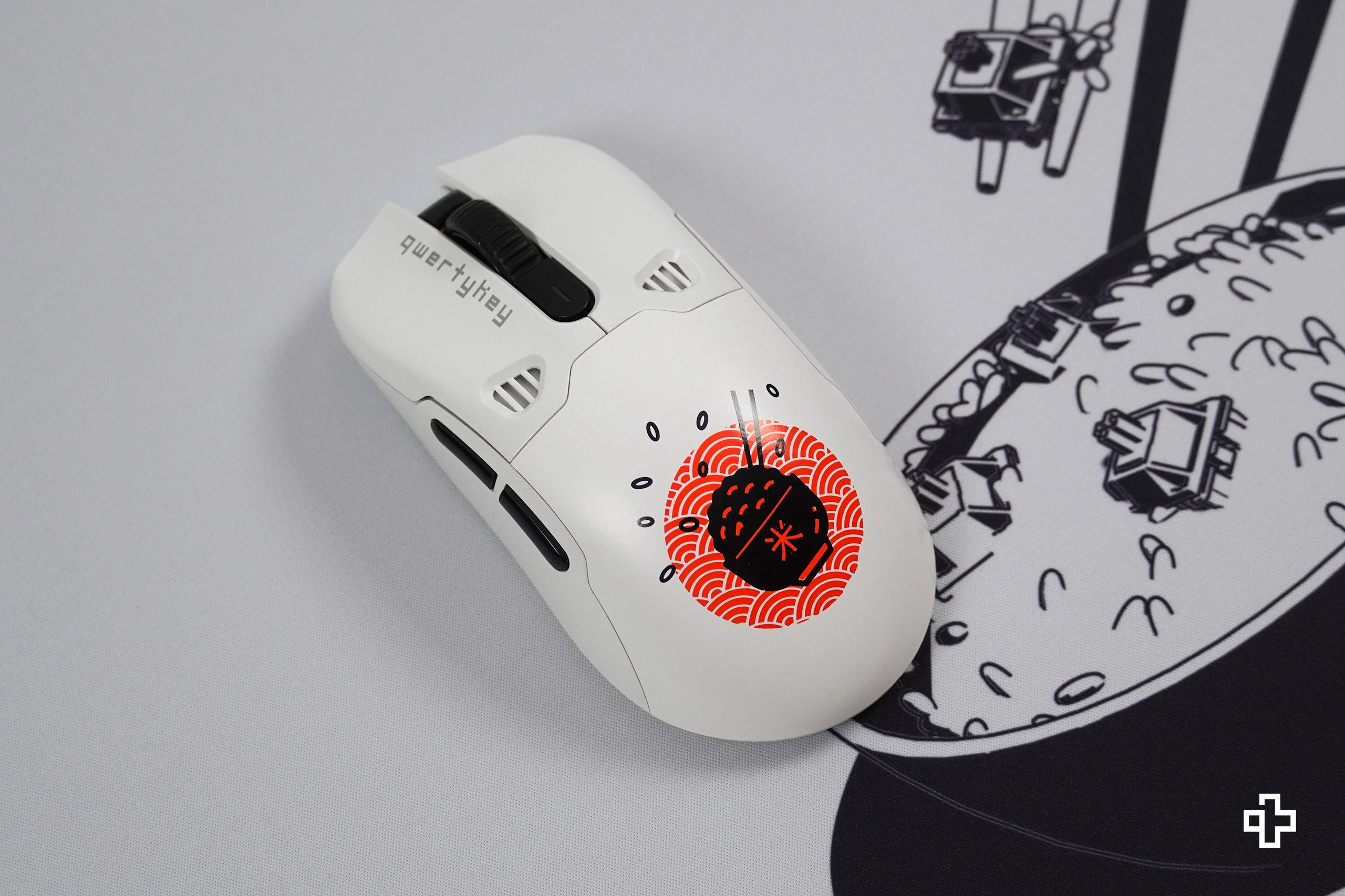 Custodia per Mouse QKM1 Riso Bianco