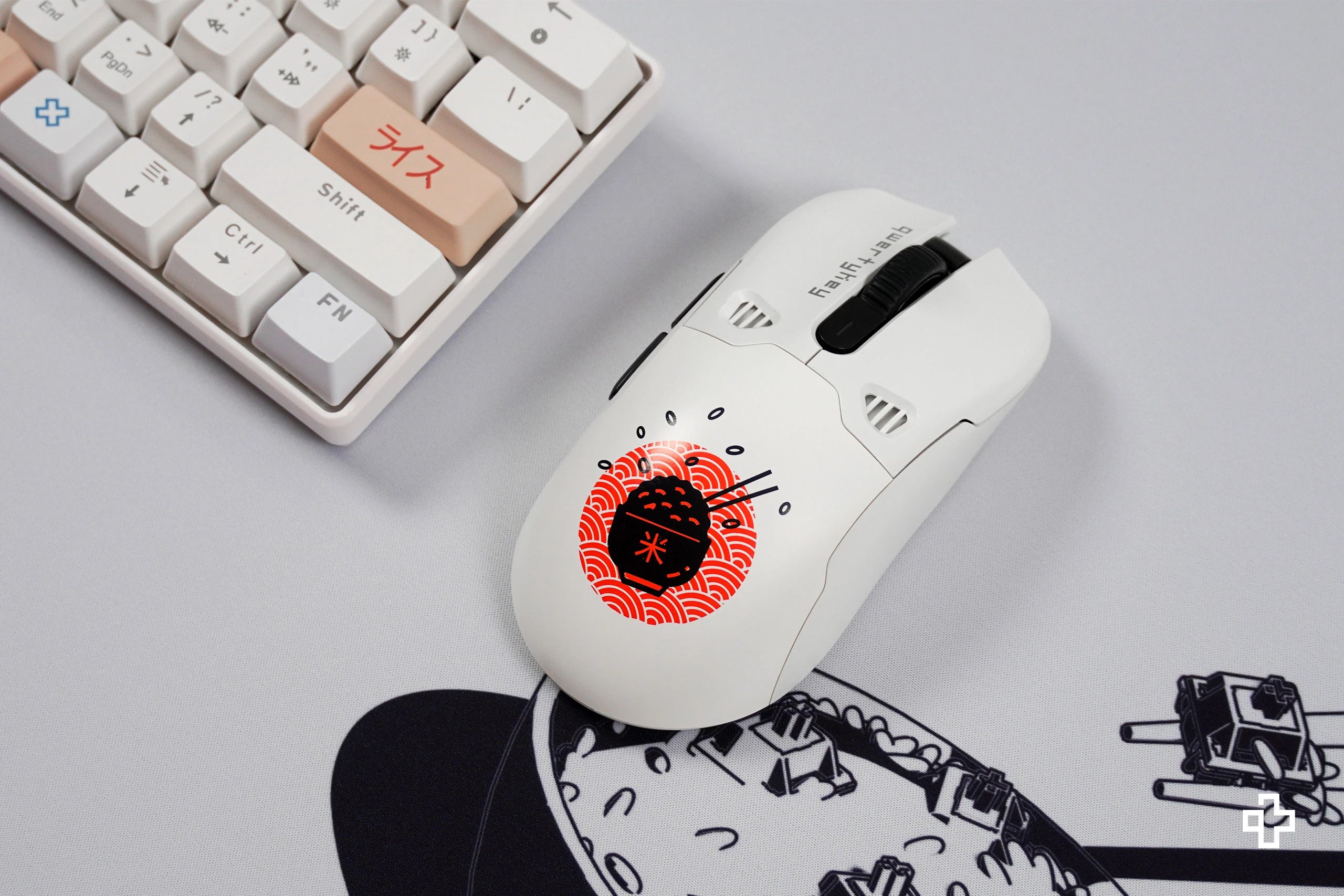 Custodia per Mouse QKM1 Riso Bianco