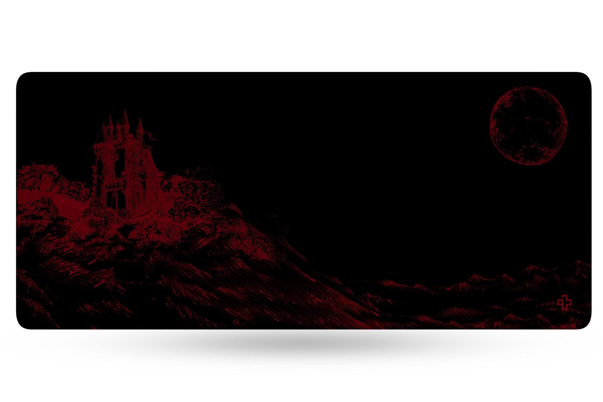 Deskmat Souris QwertyKey Dracula 4mm bords cousus