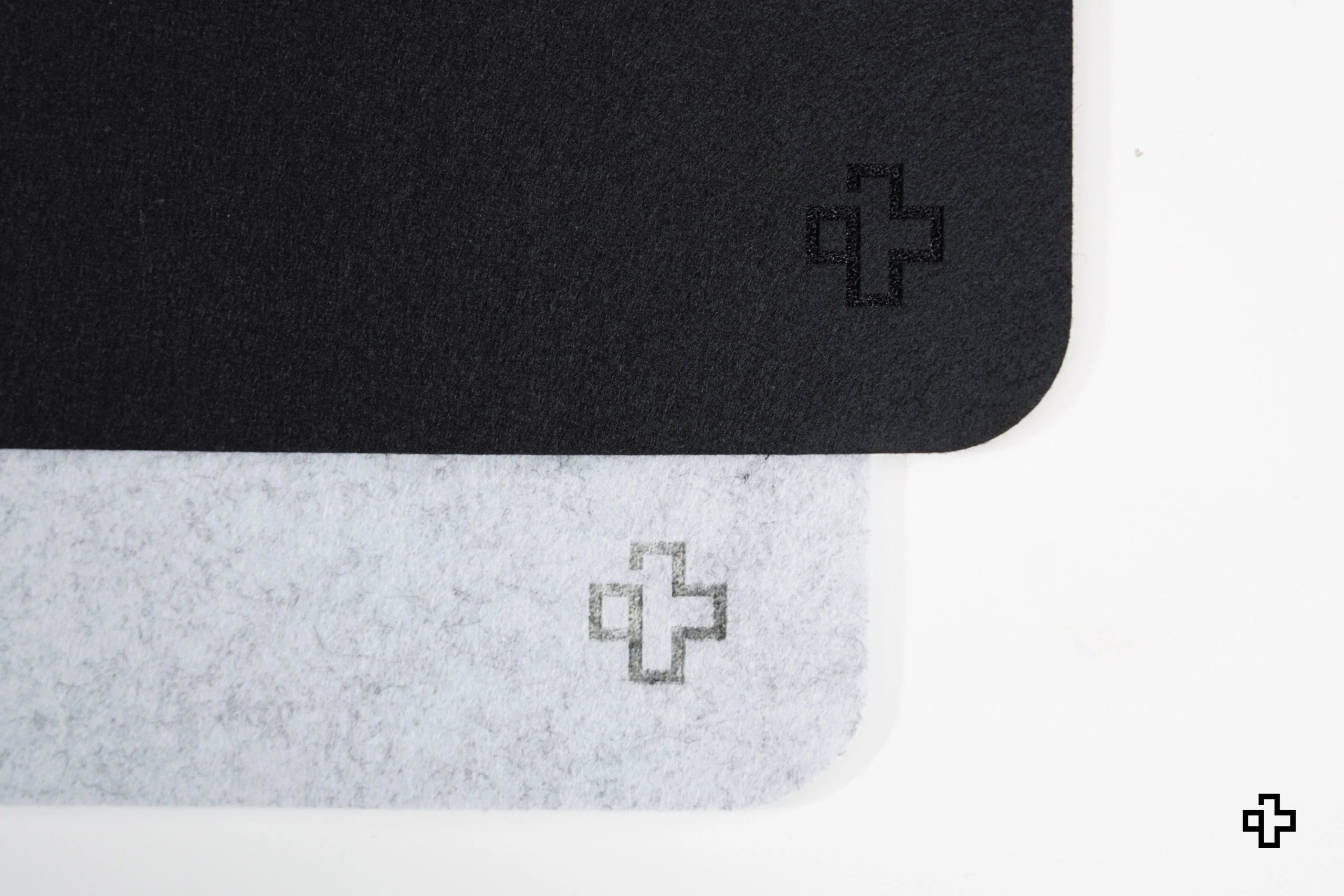 Tapis de bureau Tapis de souris QwertyKey en feutre Gri