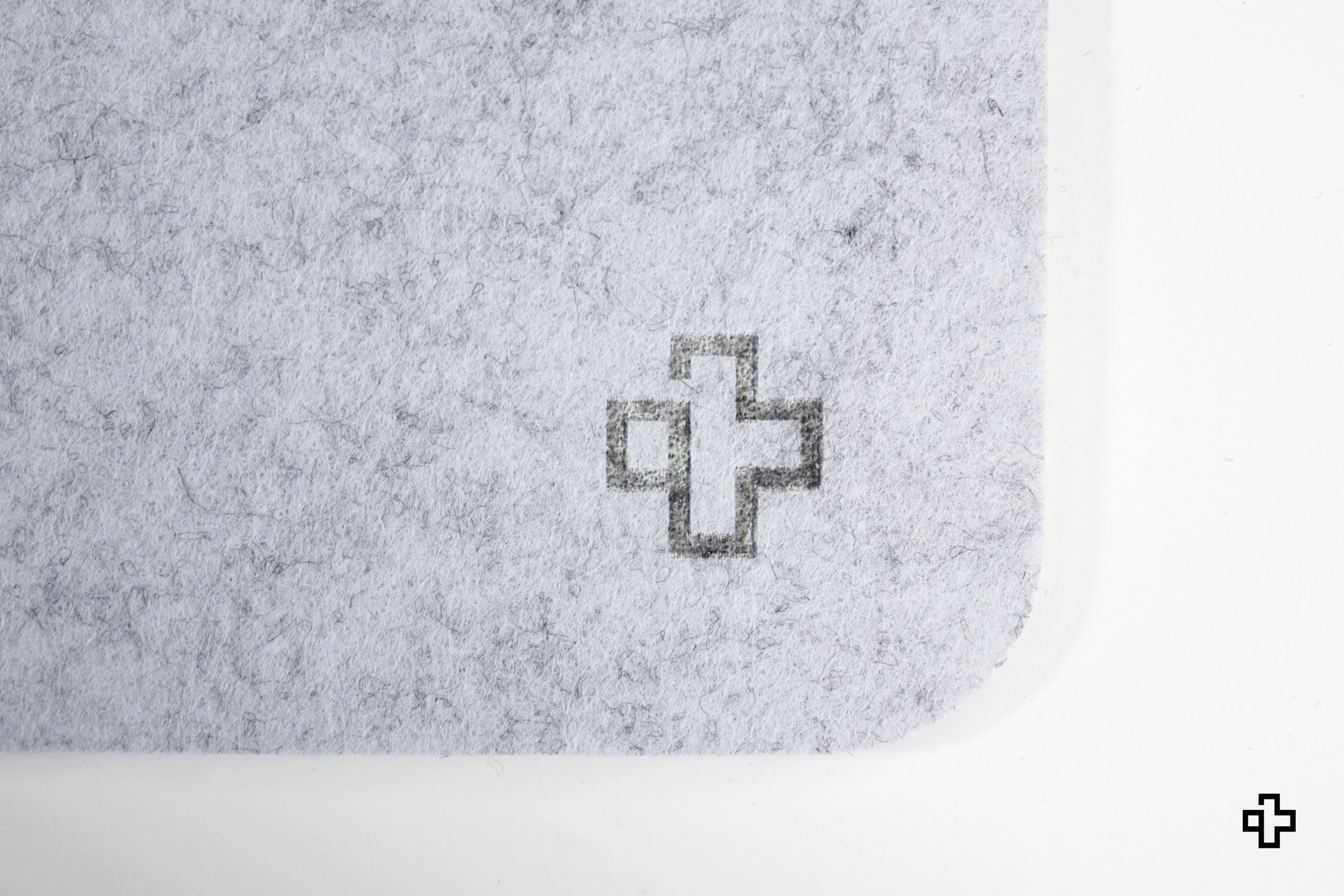 Tapis de bureau Tapis de souris QwertyKey en feutre Gri
