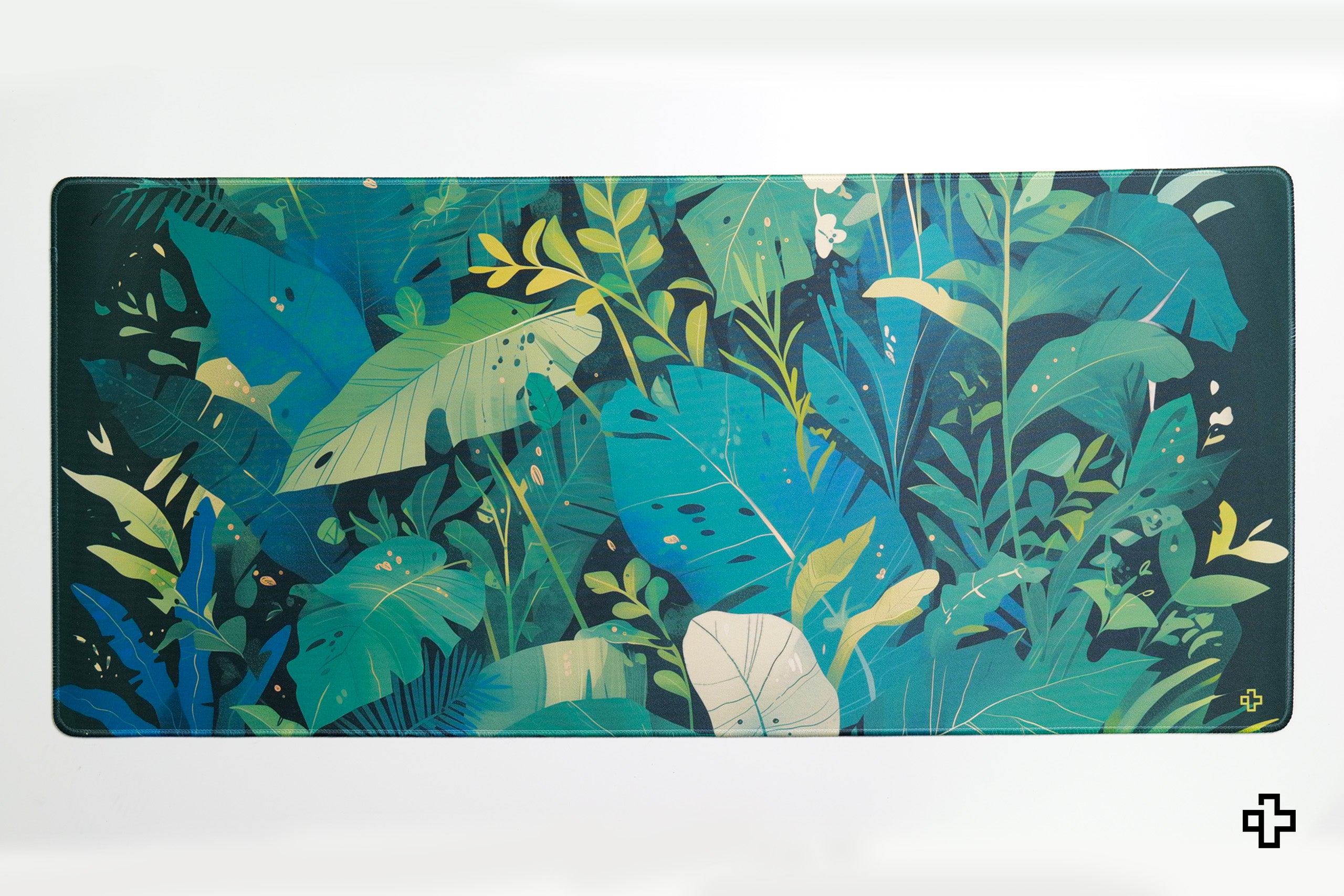 Deskmat Souris QwertyKey Feuille 4mm bords cousus