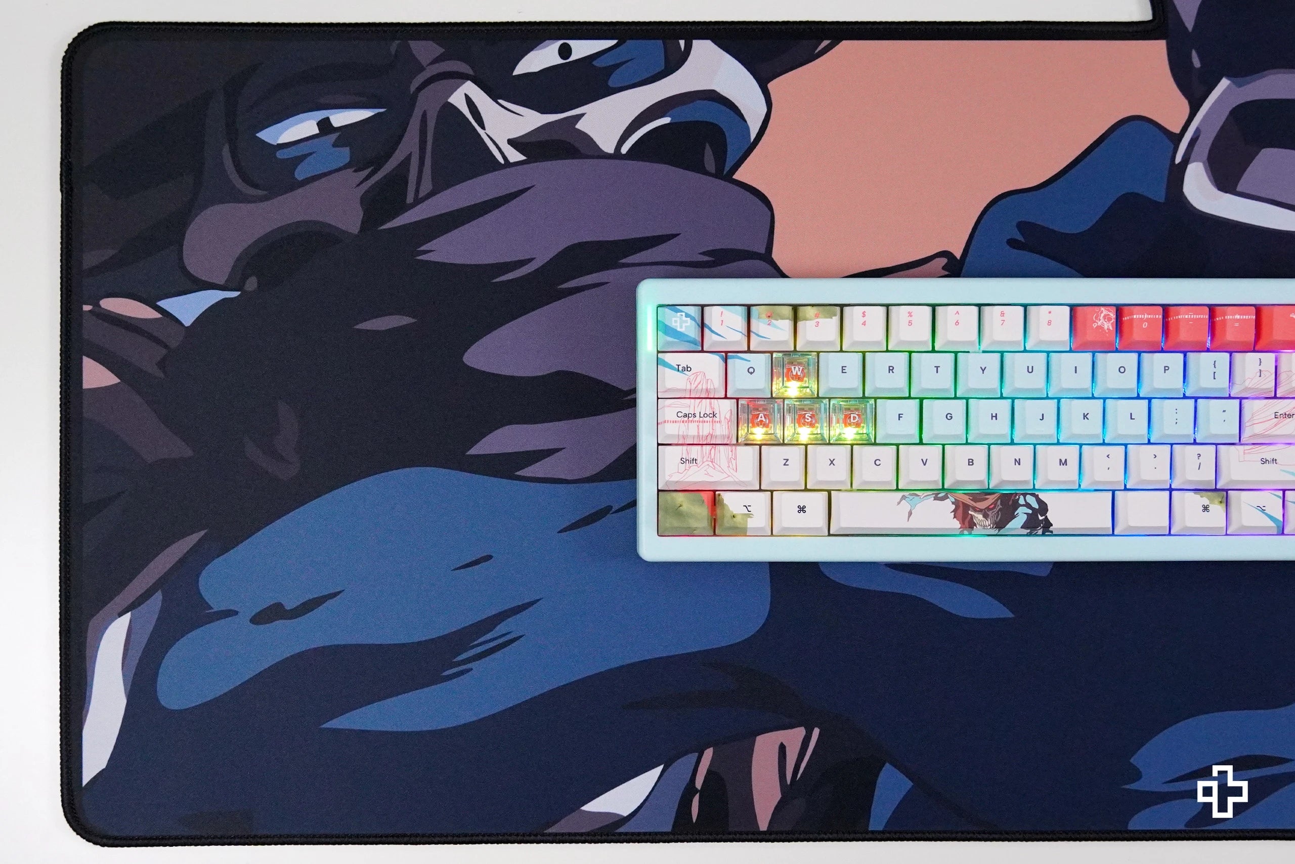 Deskmat Tapis de souris QwertyKey Western 4mm bords cousus