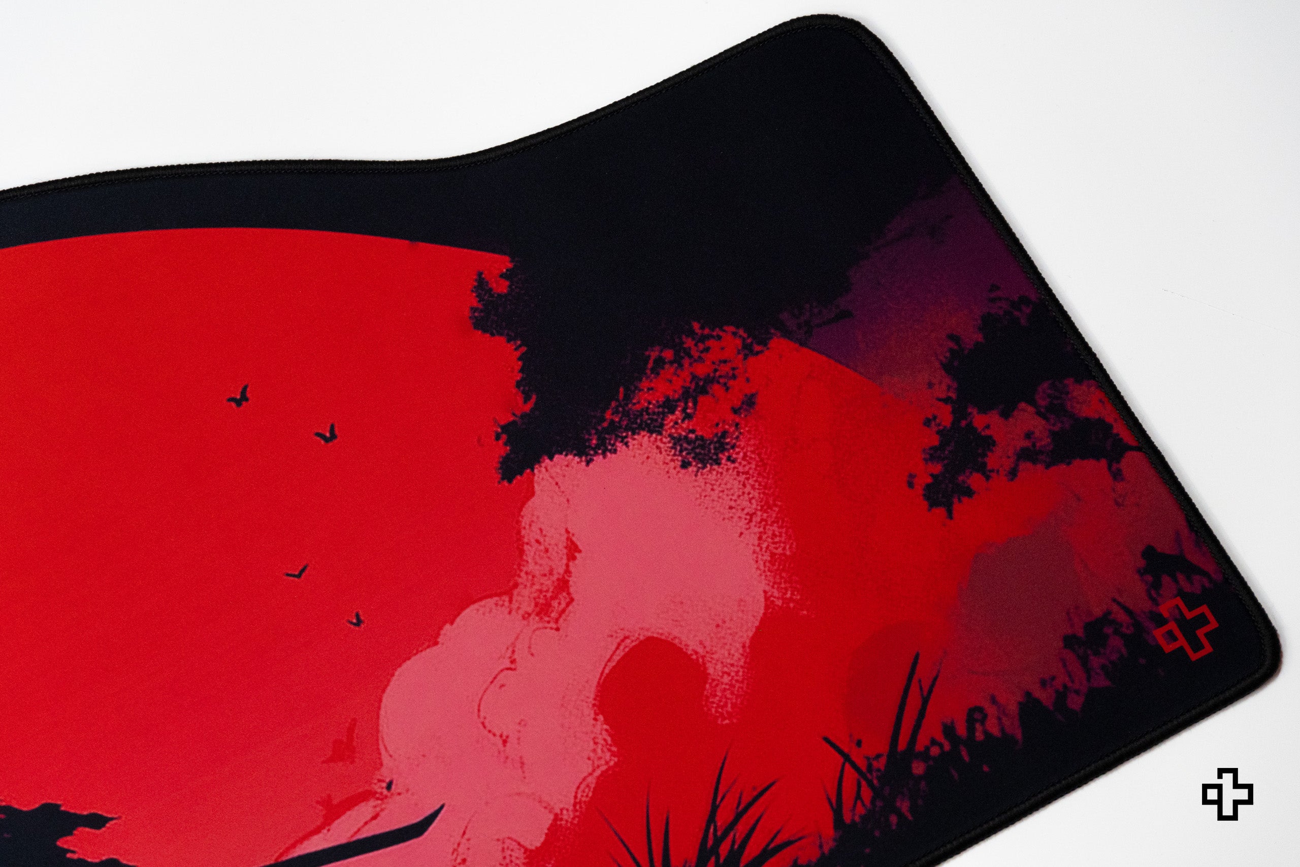 Deskmat Souris QwertyKey Samurai 4mm bords cousus