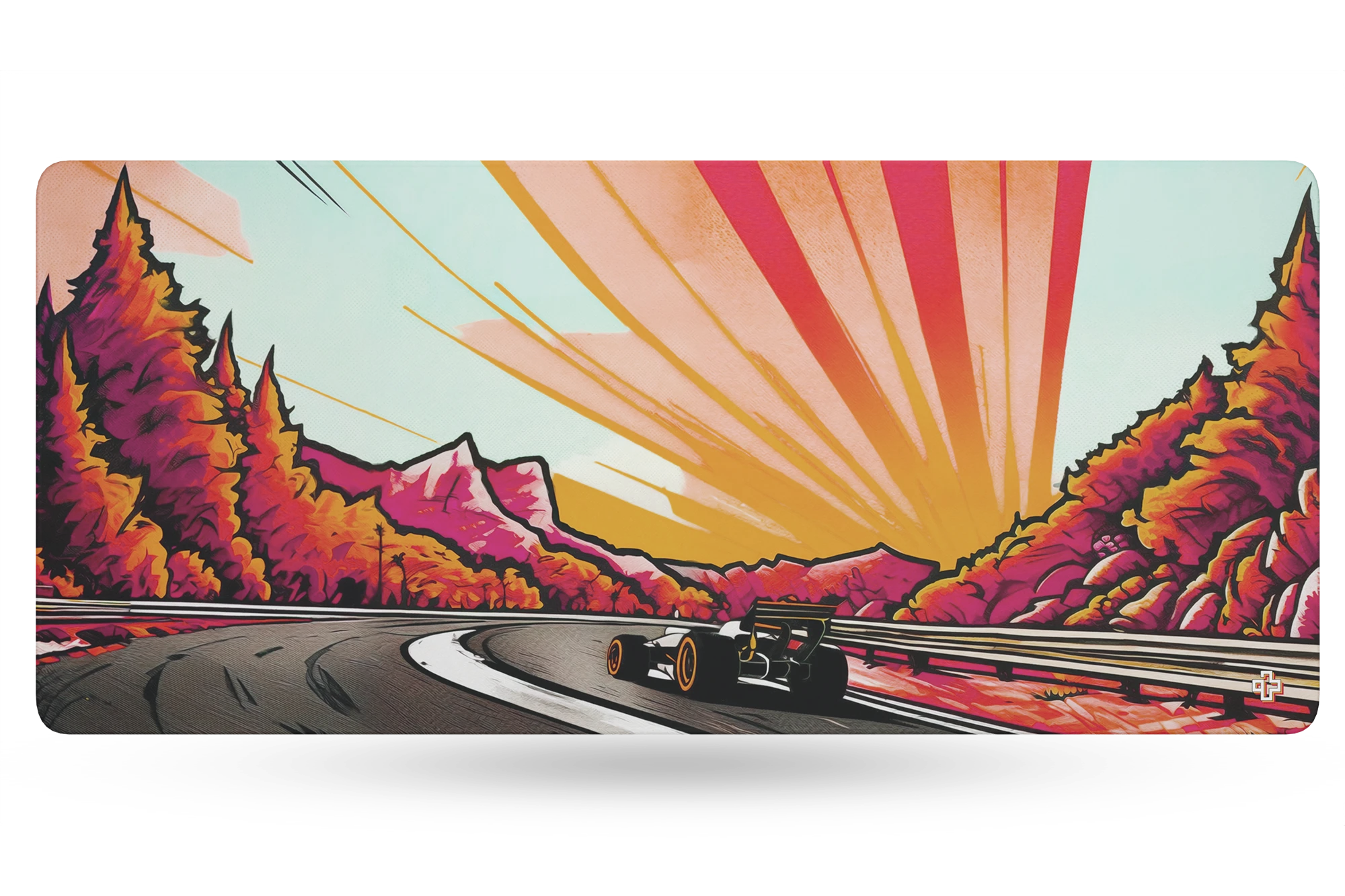 Deskmat Мишка подложка QwertyKey Формула Залез 4mm пришити ръбове